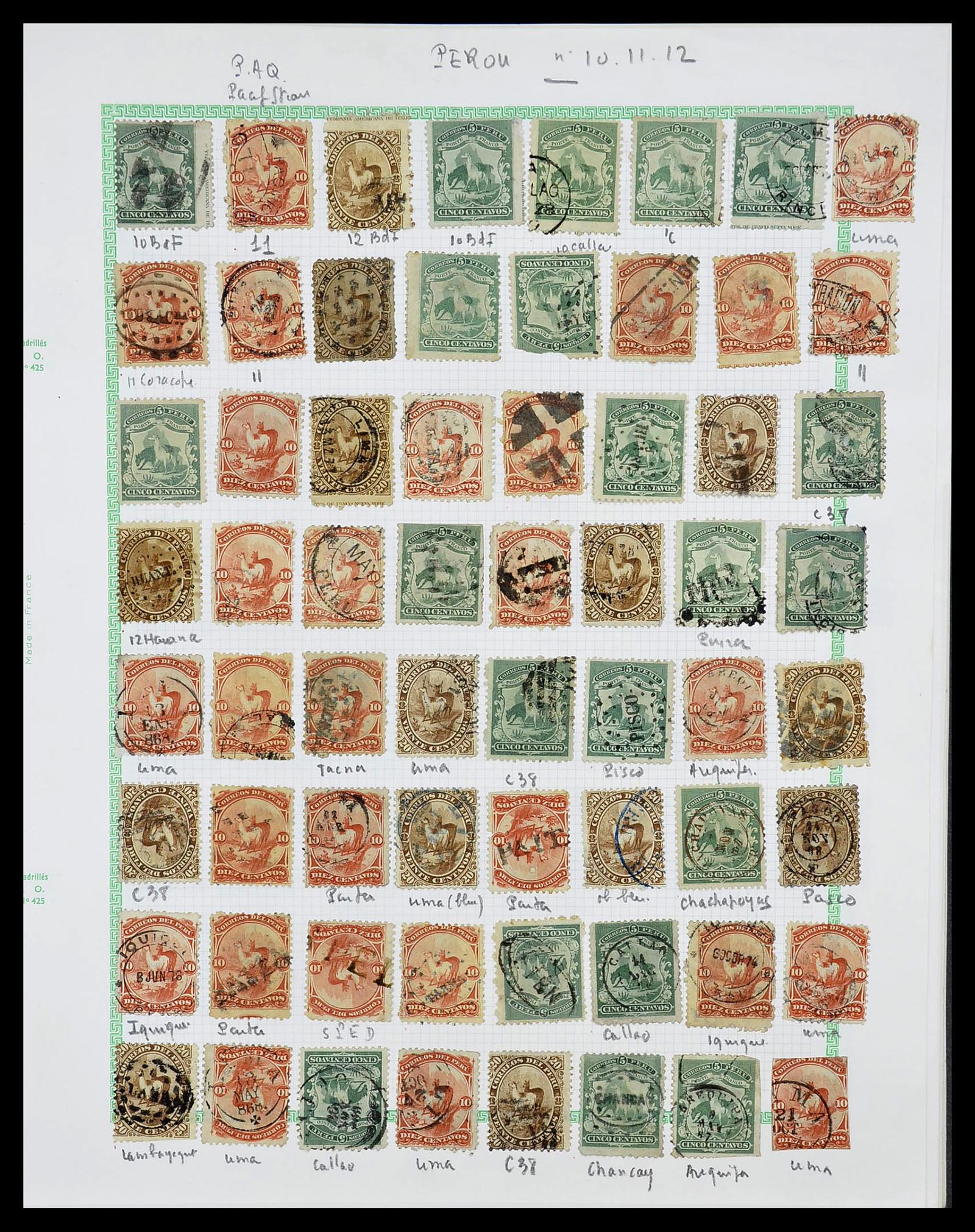 34711 002 - Stamp Collection 34711 Peru 1858-1978.