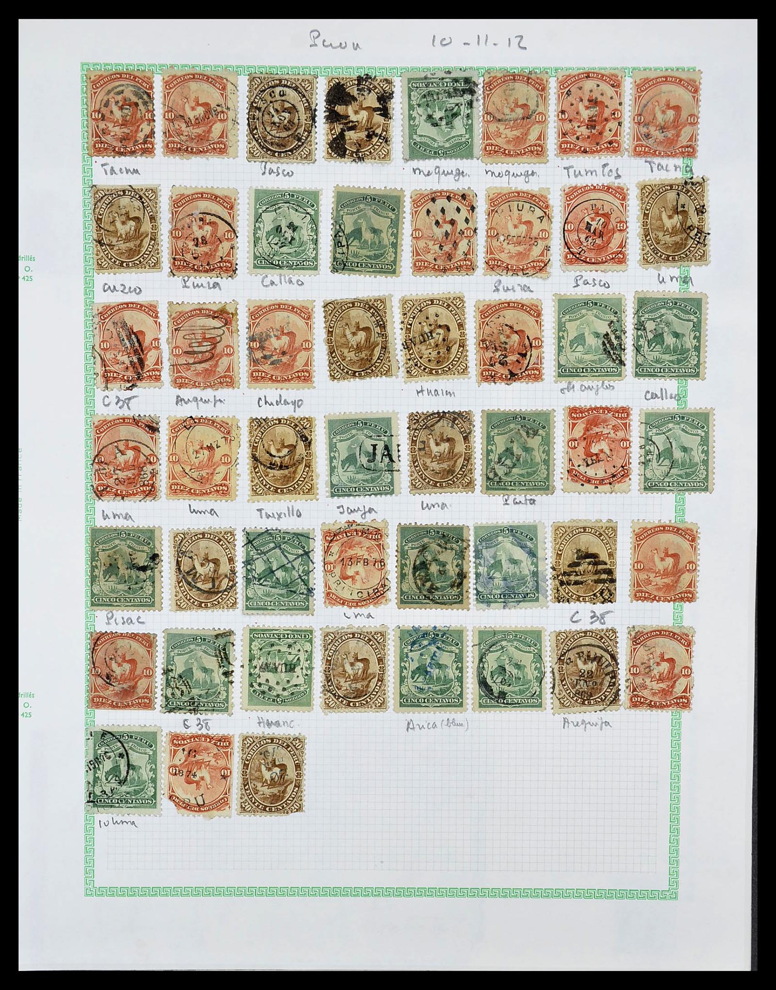 34711 003 - Stamp Collection 34711 Peru 1858-1978.