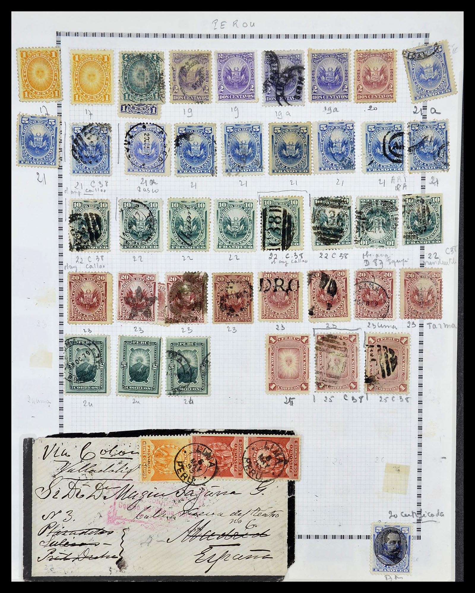34711 004 - Postzegelverzameling 34711 Peru 1858-1978.