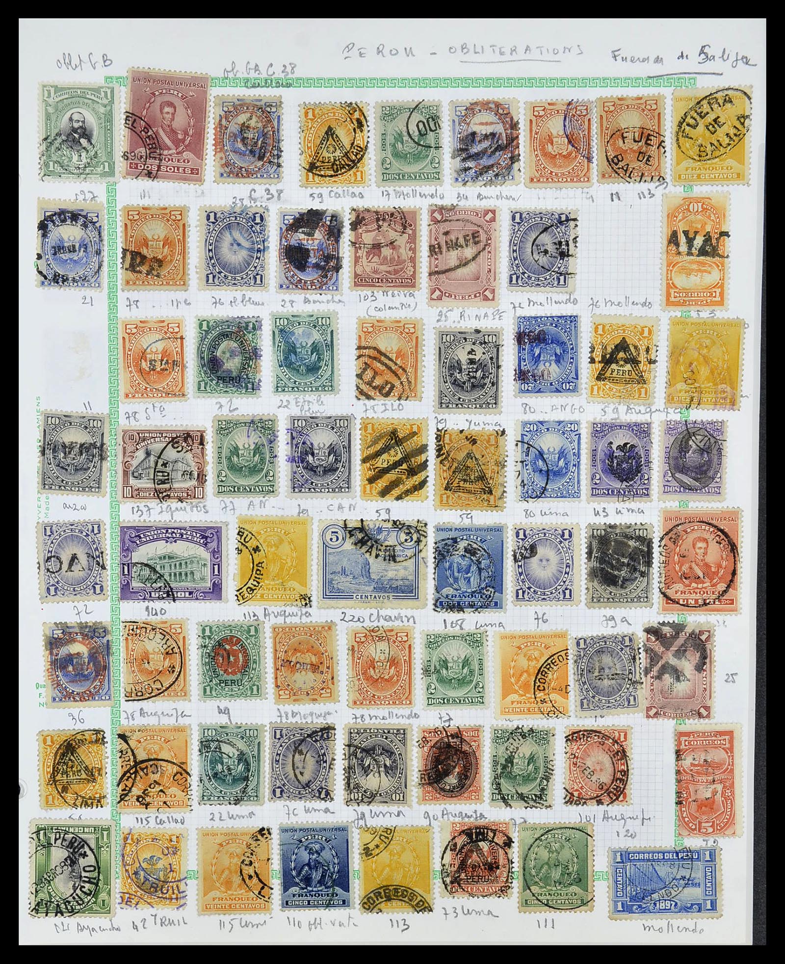 34711 005 - Stamp Collection 34711 Peru 1858-1978.