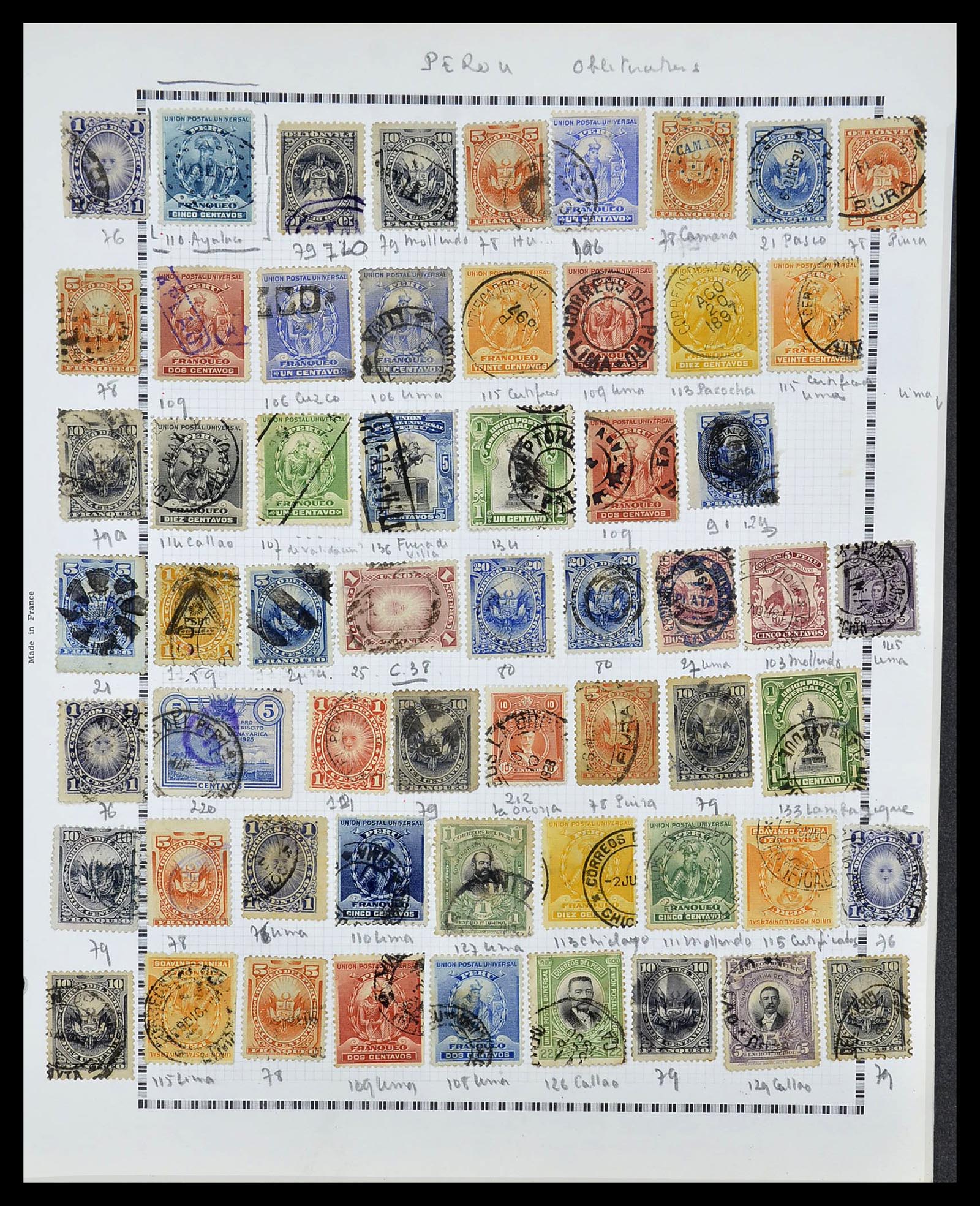 34711 006 - Stamp Collection 34711 Peru 1858-1978.