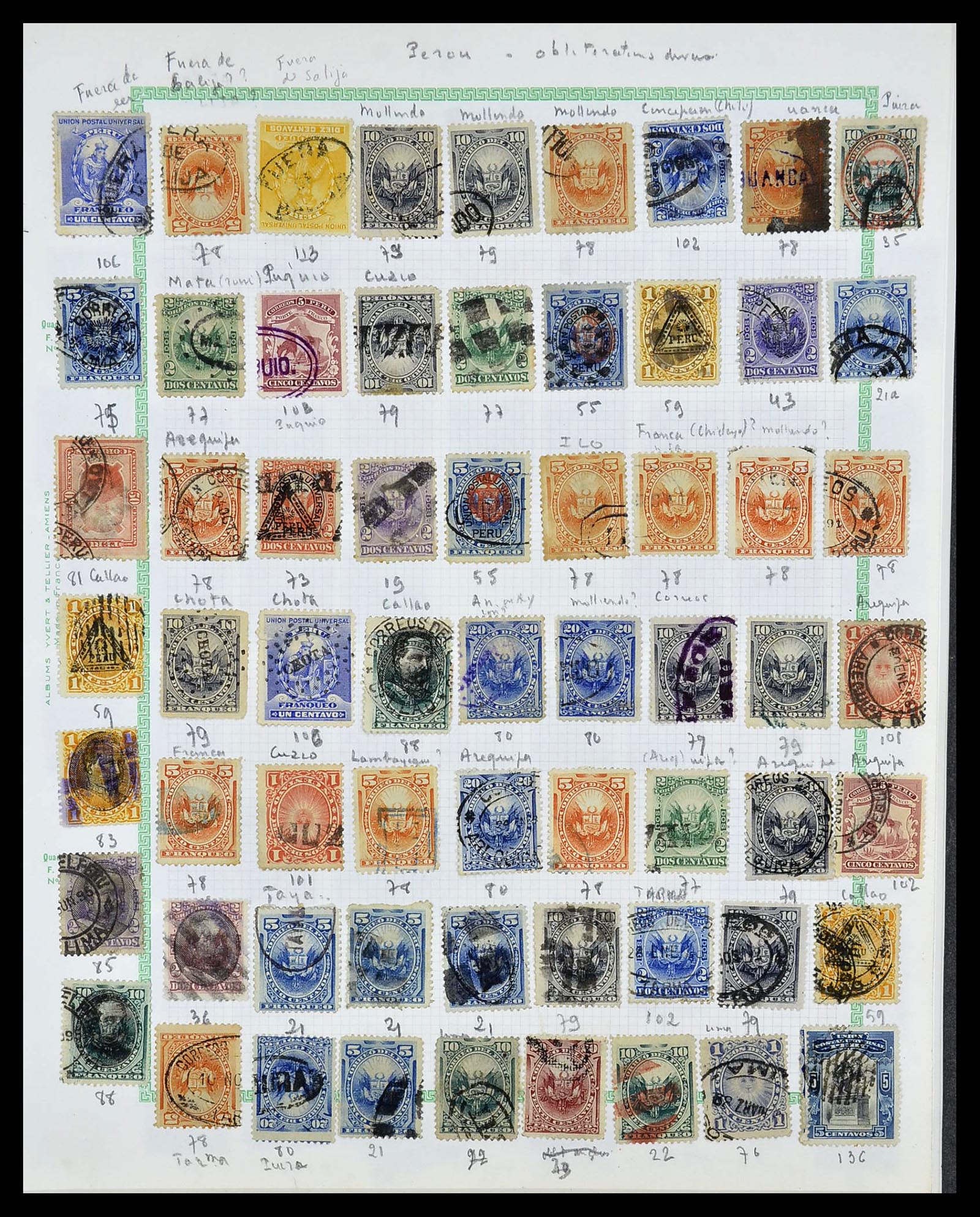 34711 007 - Stamp Collection 34711 Peru 1858-1978.