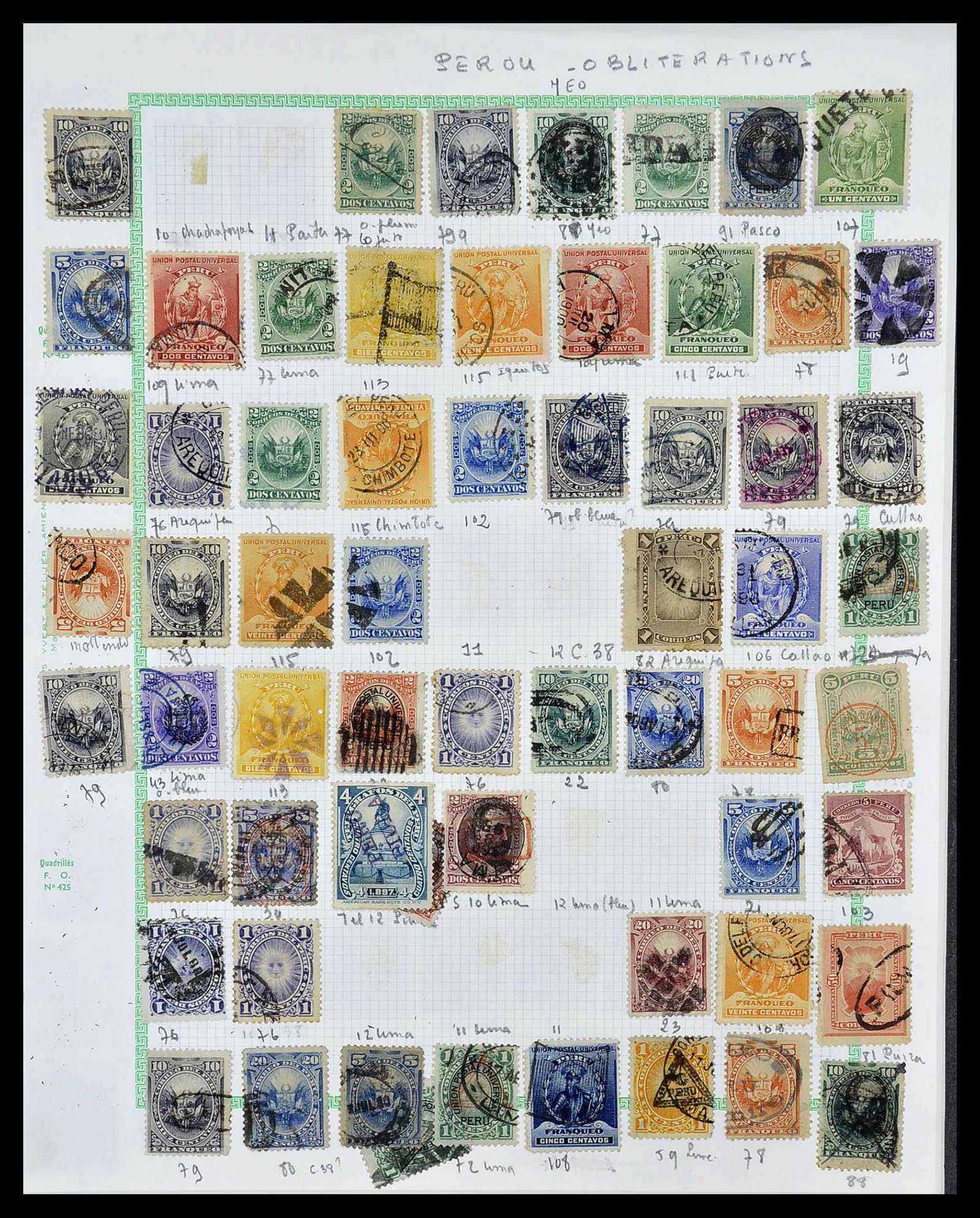 34711 008 - Postzegelverzameling 34711 Peru 1858-1978.