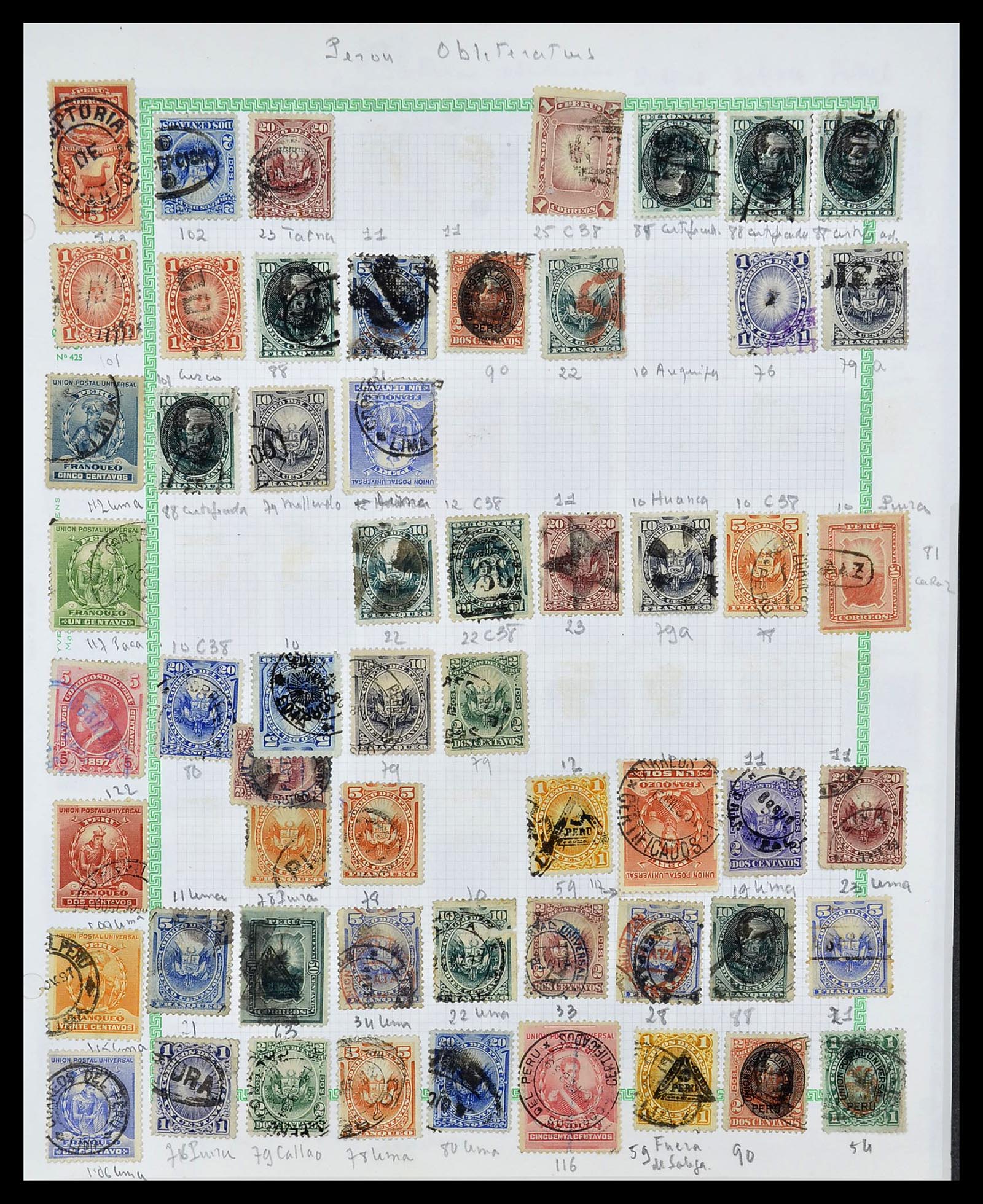 34711 009 - Postzegelverzameling 34711 Peru 1858-1978.