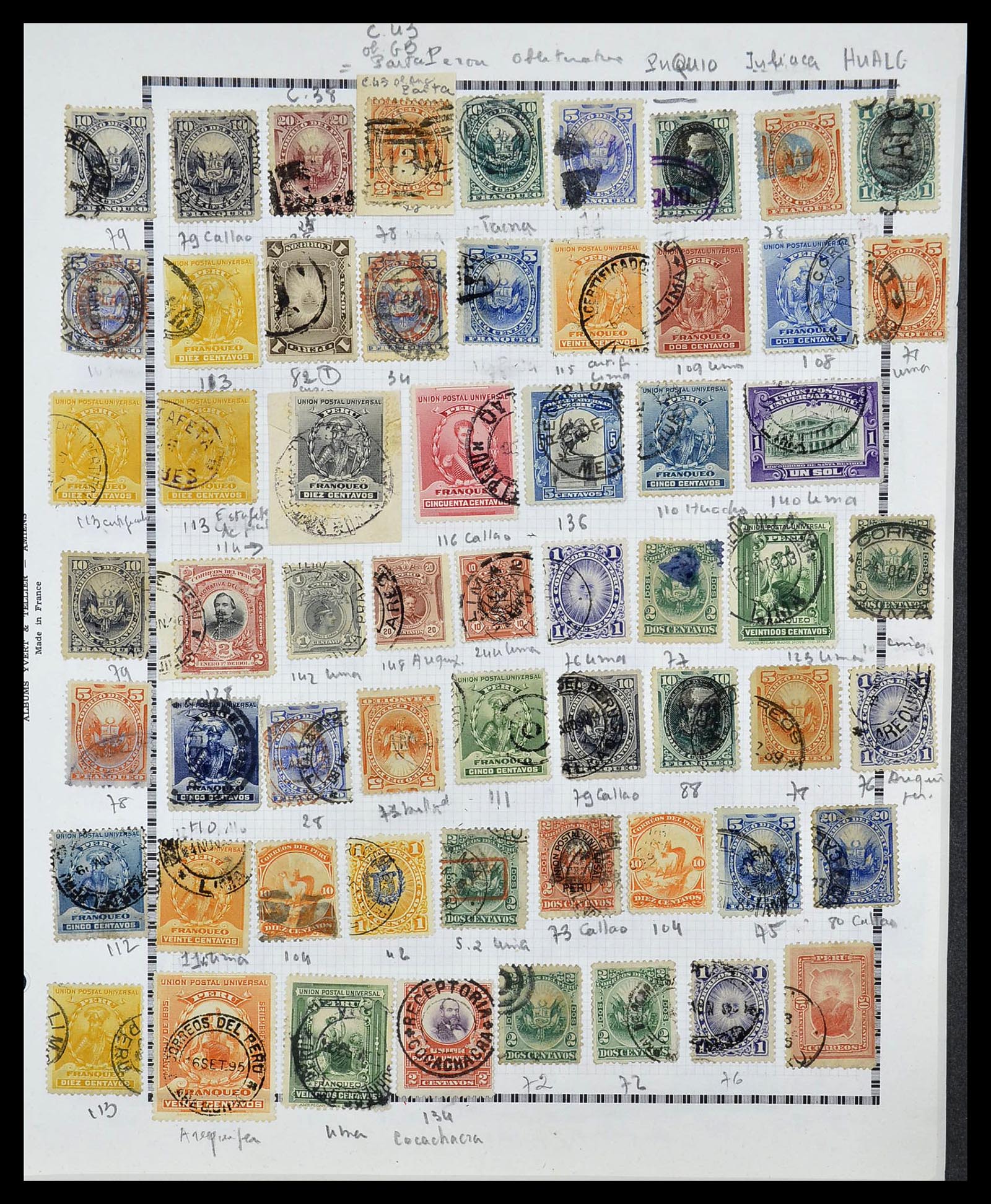 34711 010 - Stamp Collection 34711 Peru 1858-1978.
