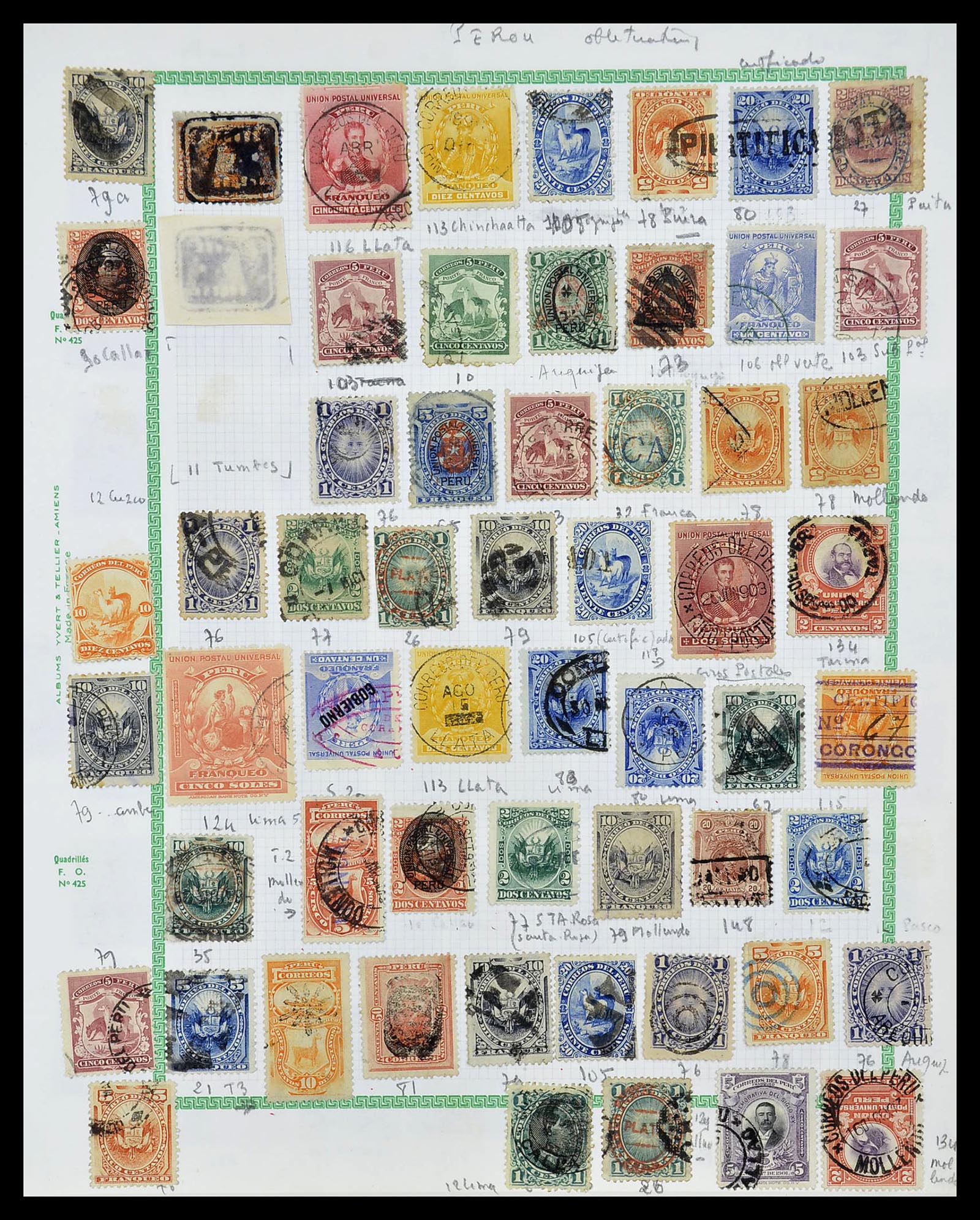 34711 012 - Postzegelverzameling 34711 Peru 1858-1978.