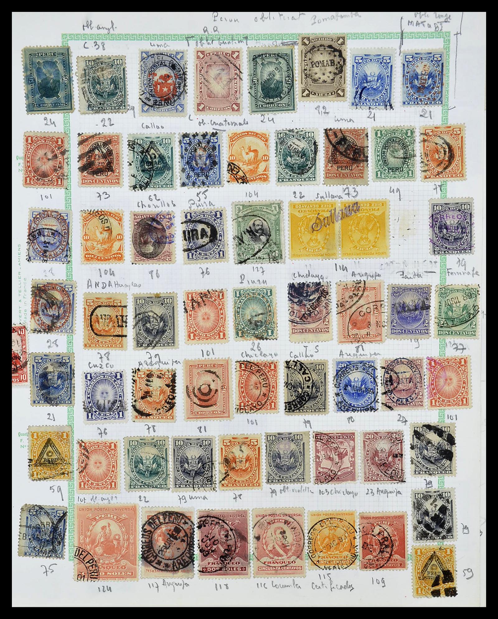 34711 013 - Stamp Collection 34711 Peru 1858-1978.