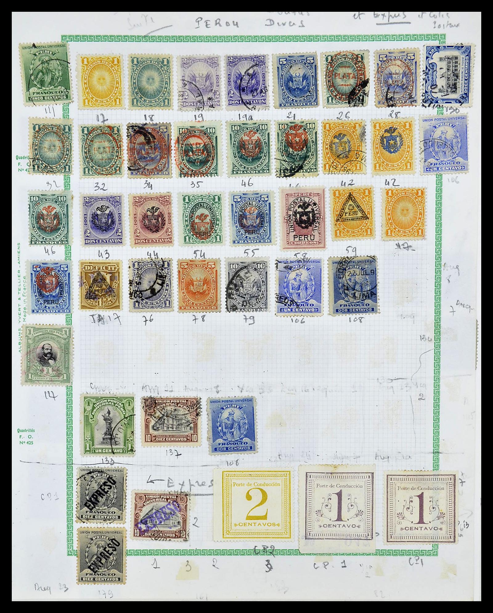 34711 014 - Stamp Collection 34711 Peru 1858-1978.