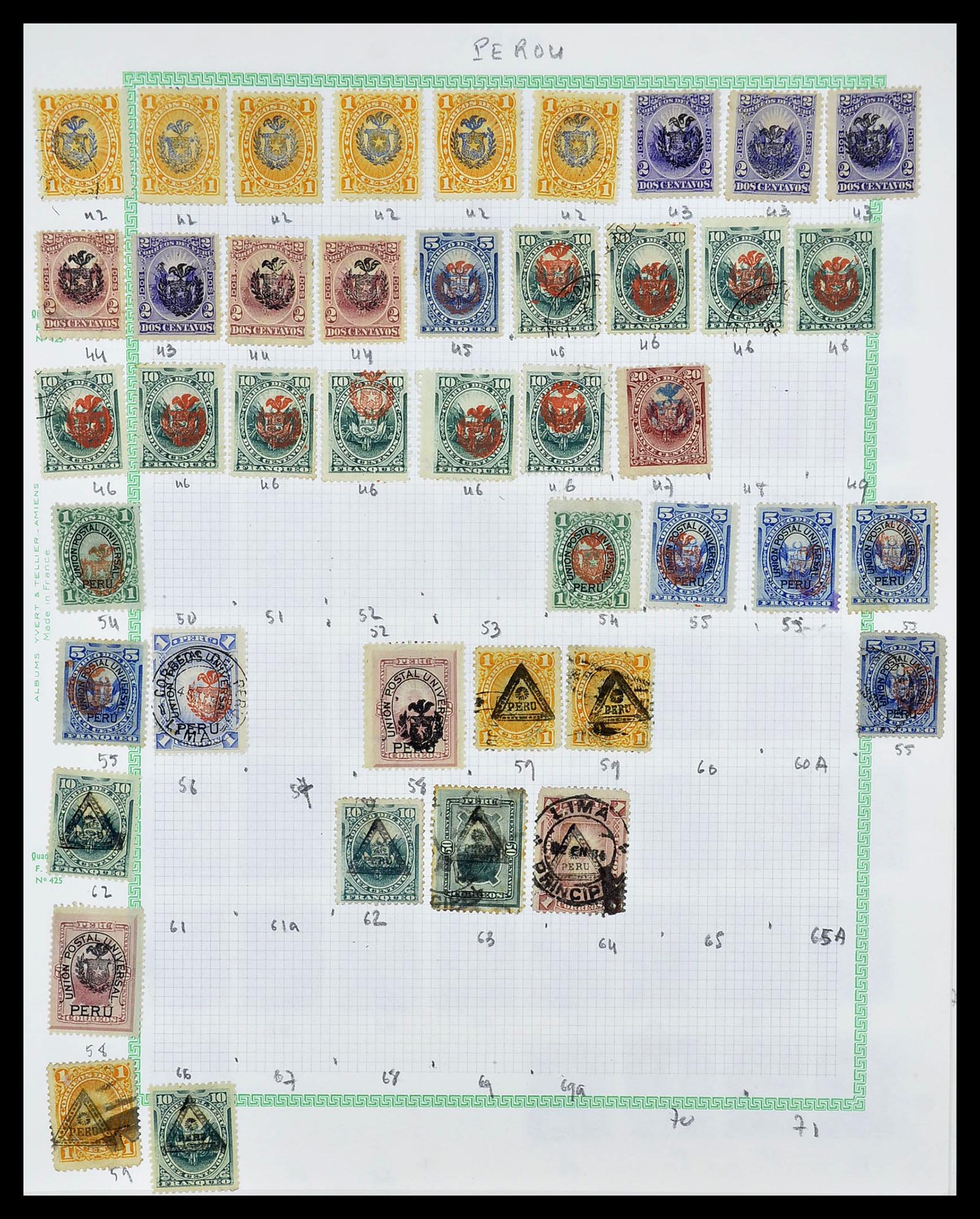 34711 015 - Stamp Collection 34711 Peru 1858-1978.