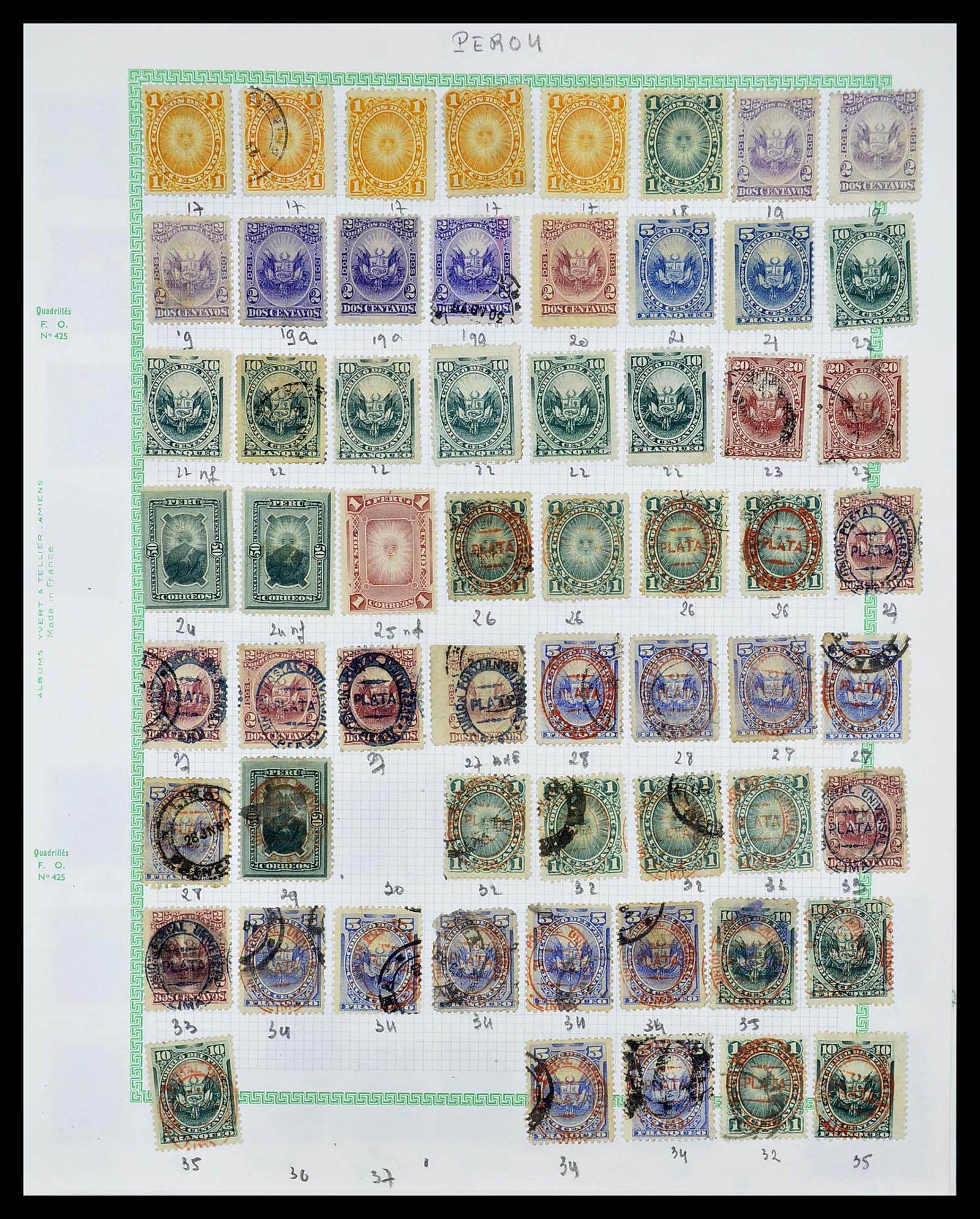 34711 016 - Postzegelverzameling 34711 Peru 1858-1978.