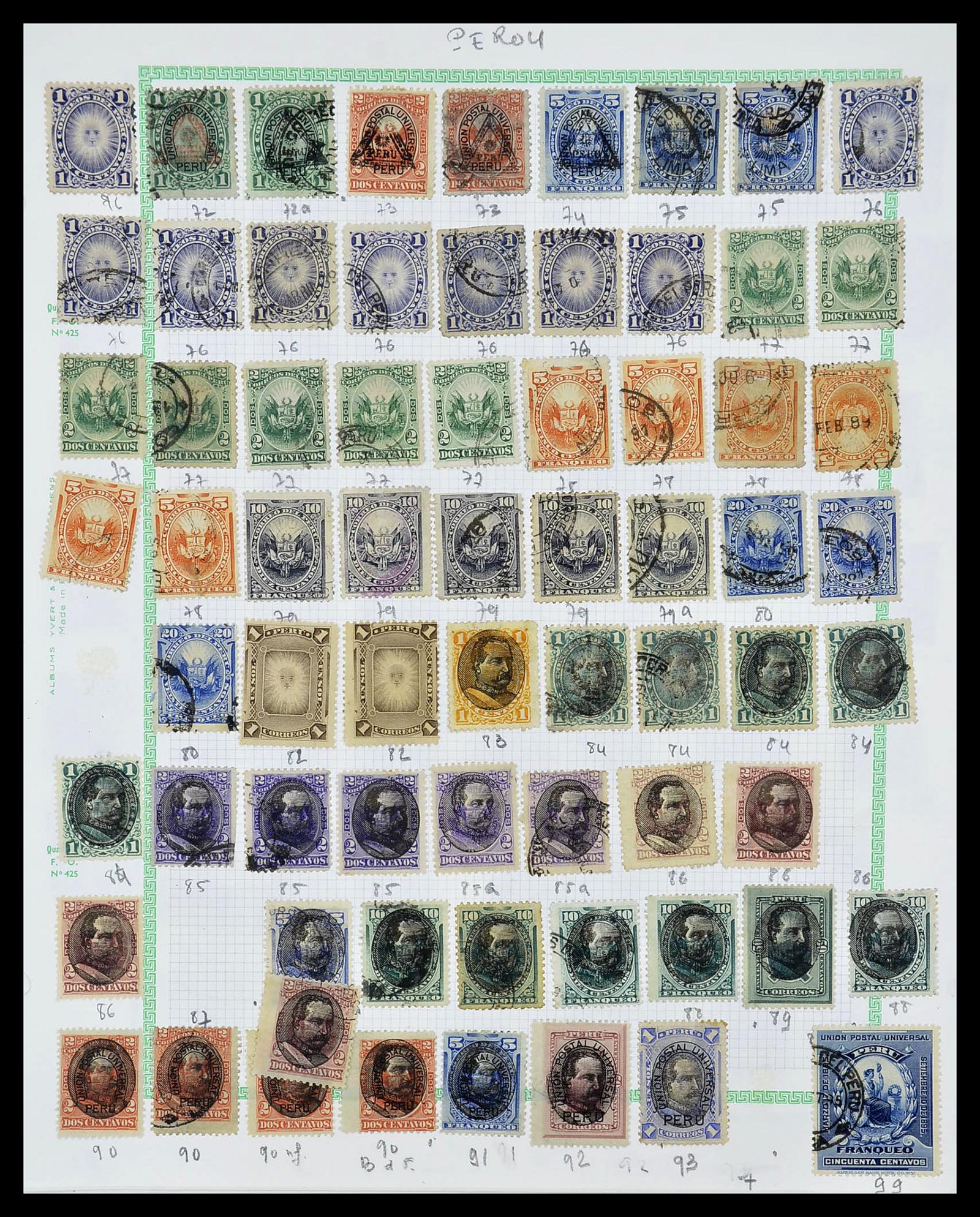 34711 017 - Postzegelverzameling 34711 Peru 1858-1978.
