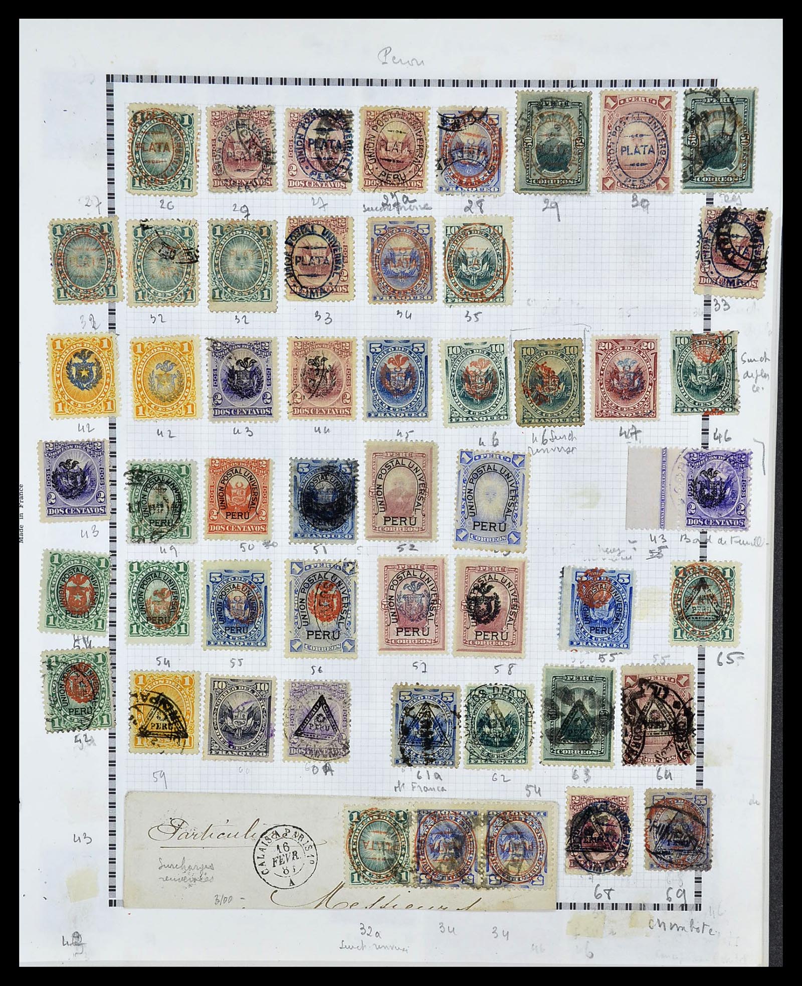 34711 018 - Postzegelverzameling 34711 Peru 1858-1978.