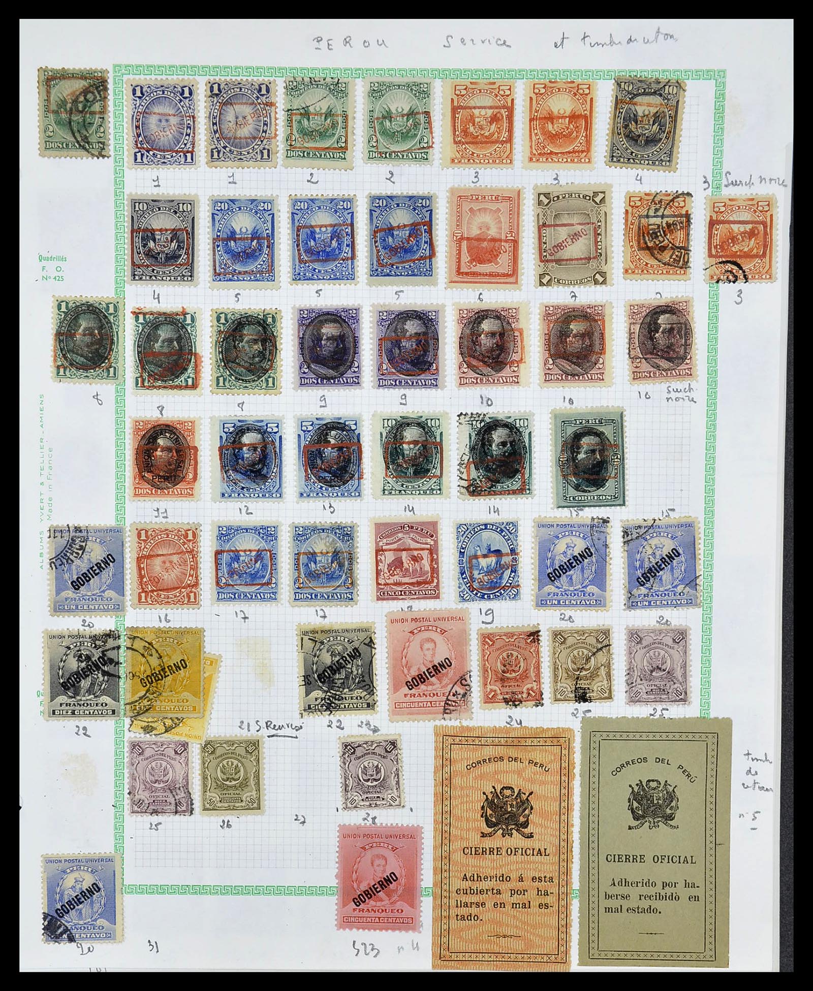 34711 019 - Postzegelverzameling 34711 Peru 1858-1978.