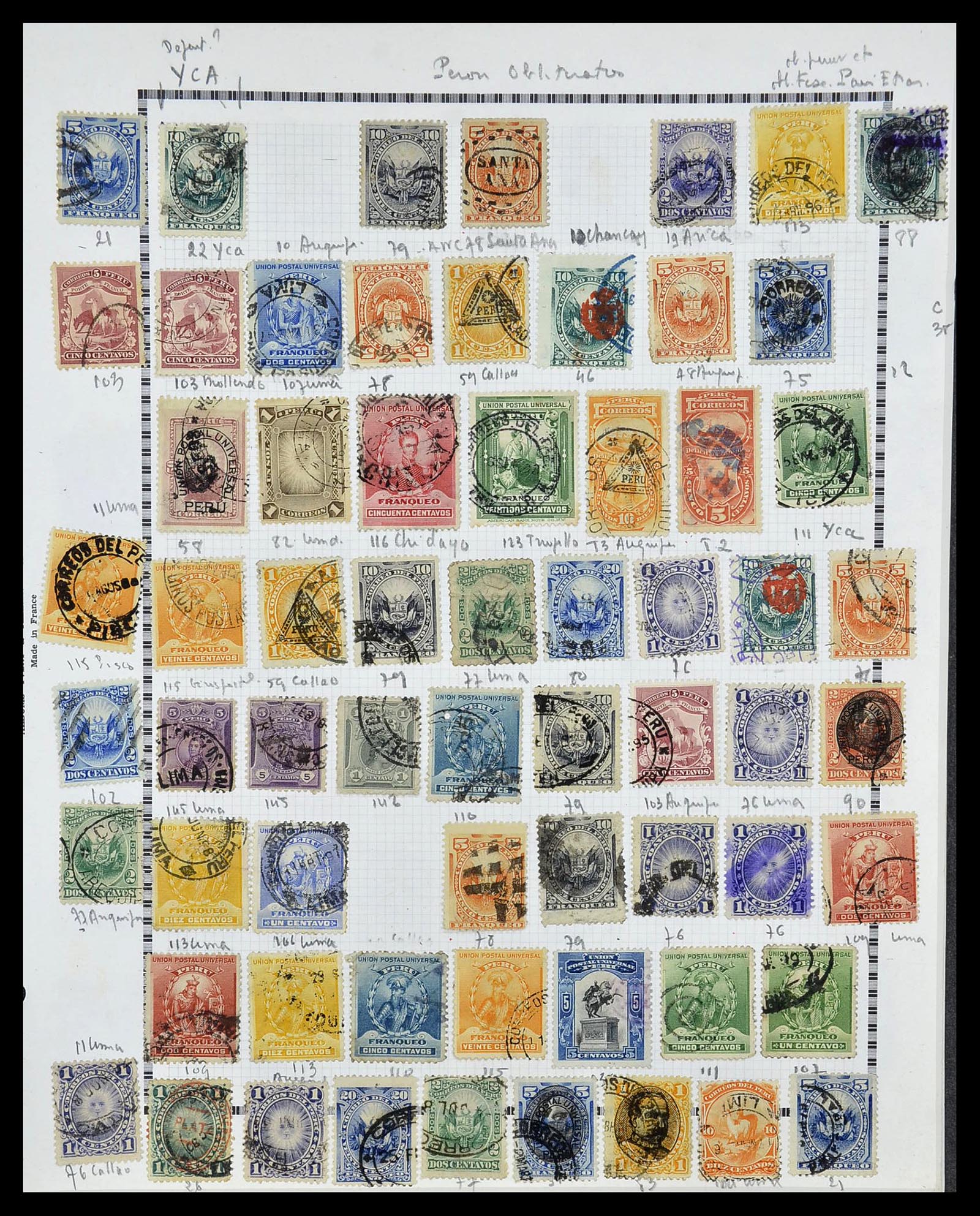 34711 021 - Postzegelverzameling 34711 Peru 1858-1978.