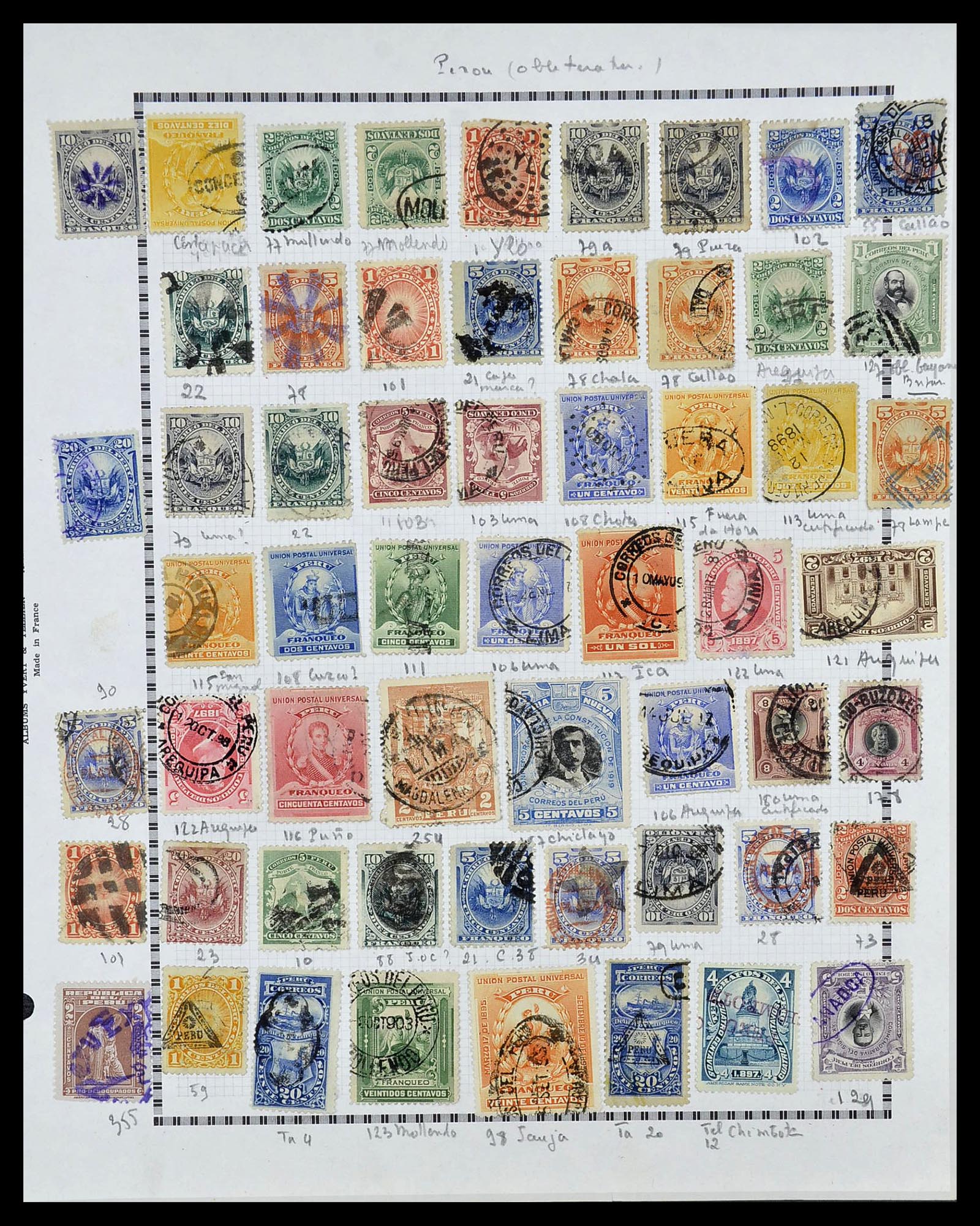 34711 022 - Postzegelverzameling 34711 Peru 1858-1978.
