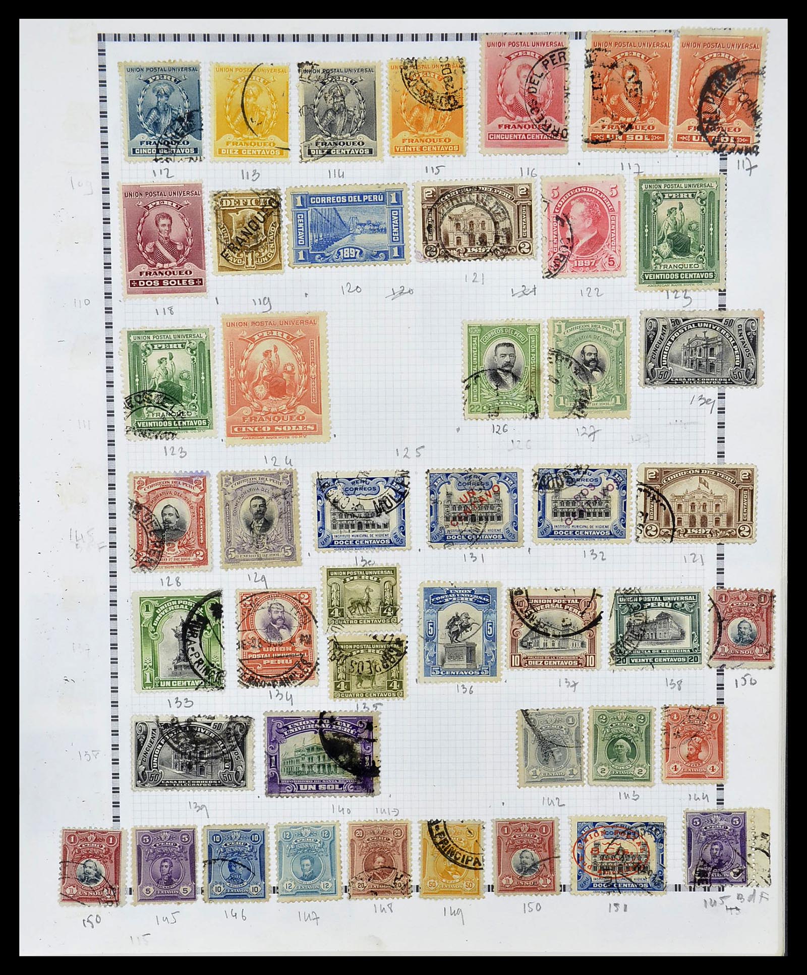 34711 025 - Postzegelverzameling 34711 Peru 1858-1978.