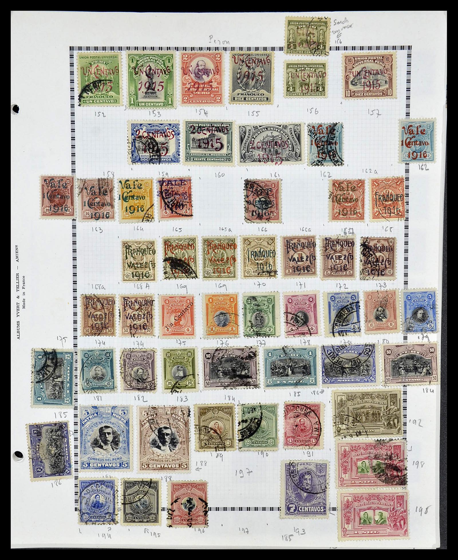 34711 026 - Postzegelverzameling 34711 Peru 1858-1978.
