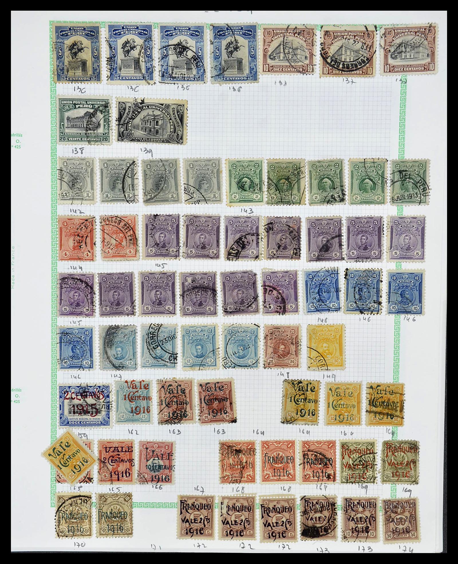 34711 027 - Postzegelverzameling 34711 Peru 1858-1978.
