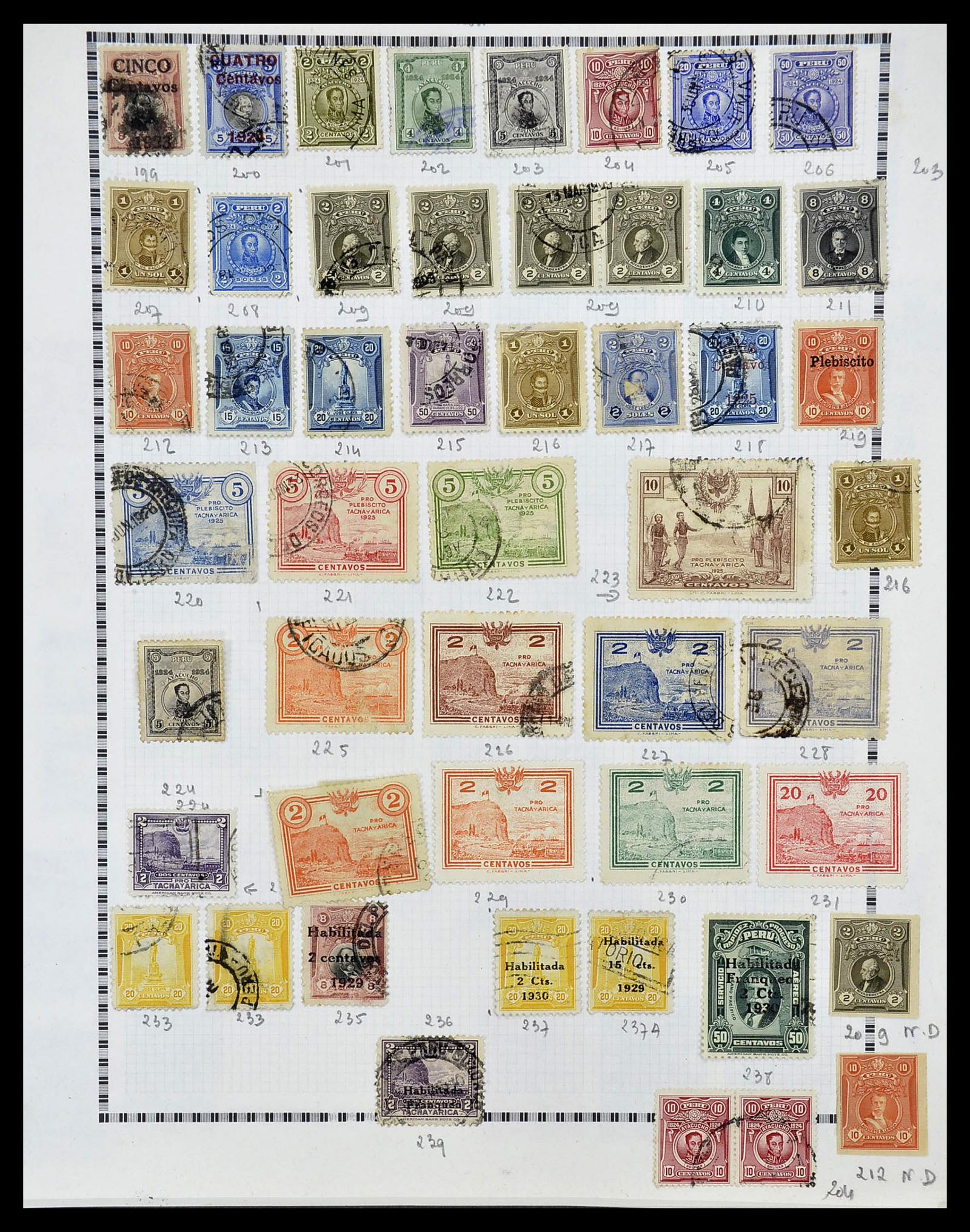 34711 029 - Postzegelverzameling 34711 Peru 1858-1978.