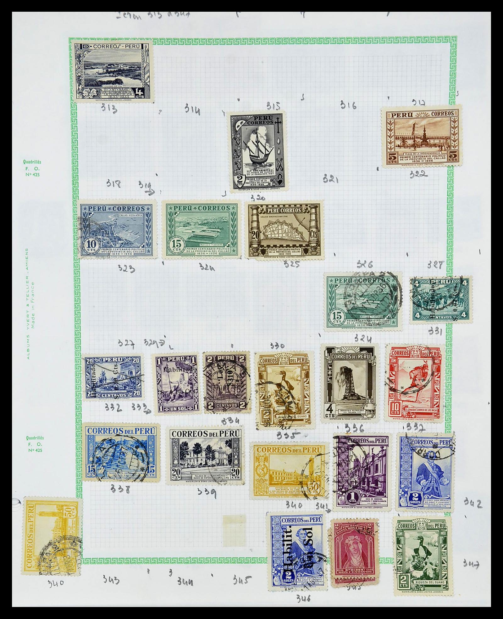 34711 032 - Postzegelverzameling 34711 Peru 1858-1978.