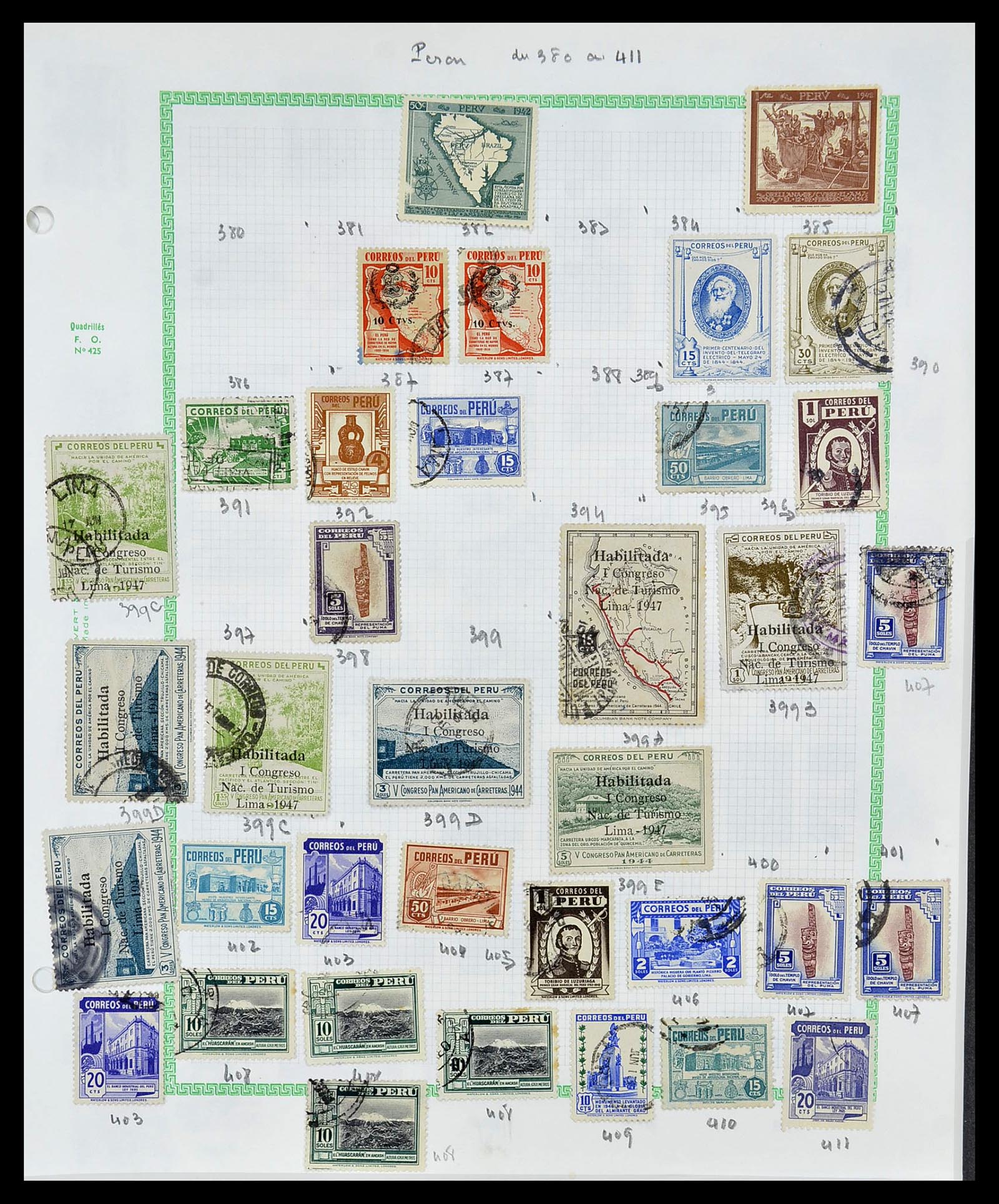 34711 034 - Postzegelverzameling 34711 Peru 1858-1978.