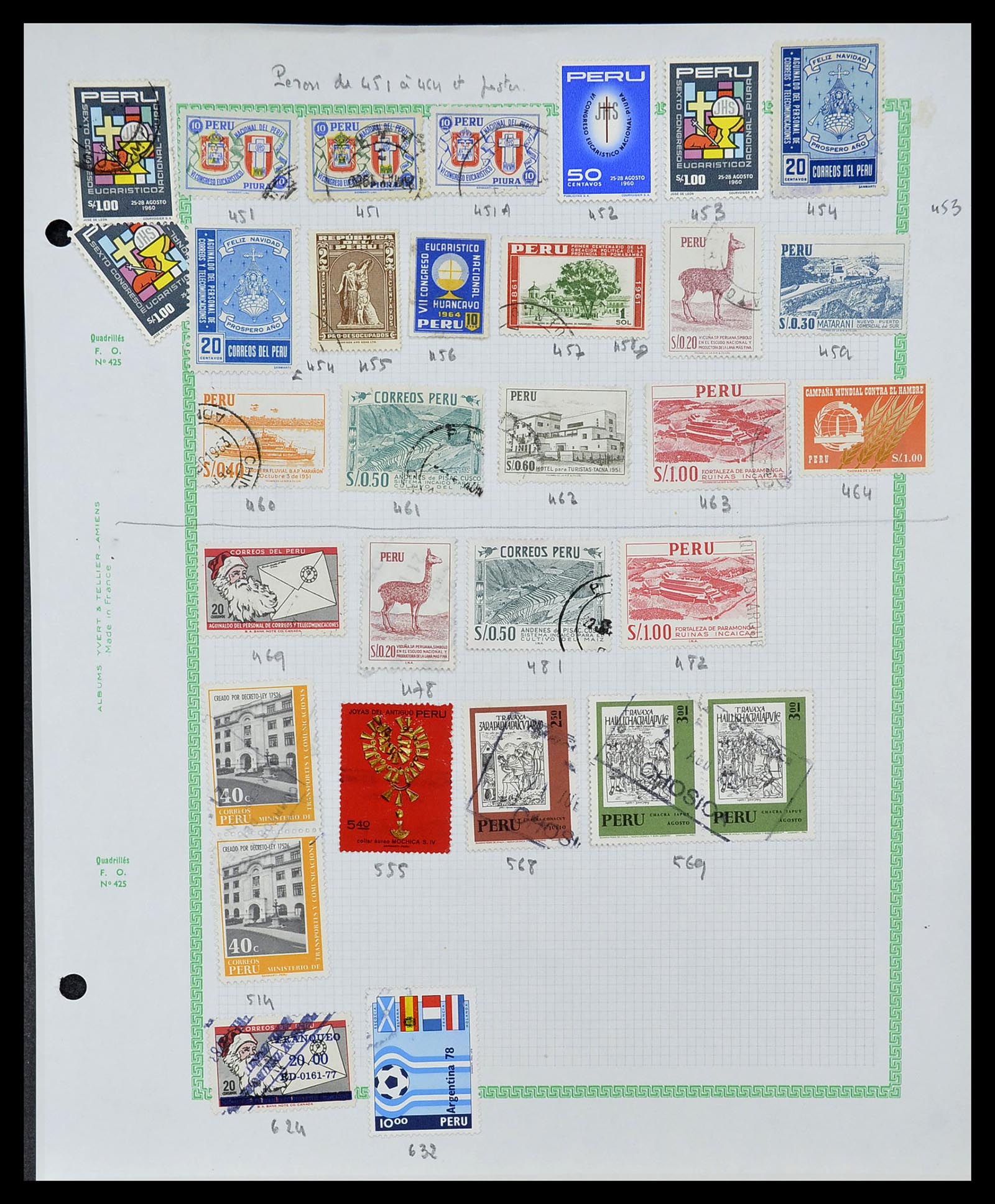 34711 036 - Postzegelverzameling 34711 Peru 1858-1978.
