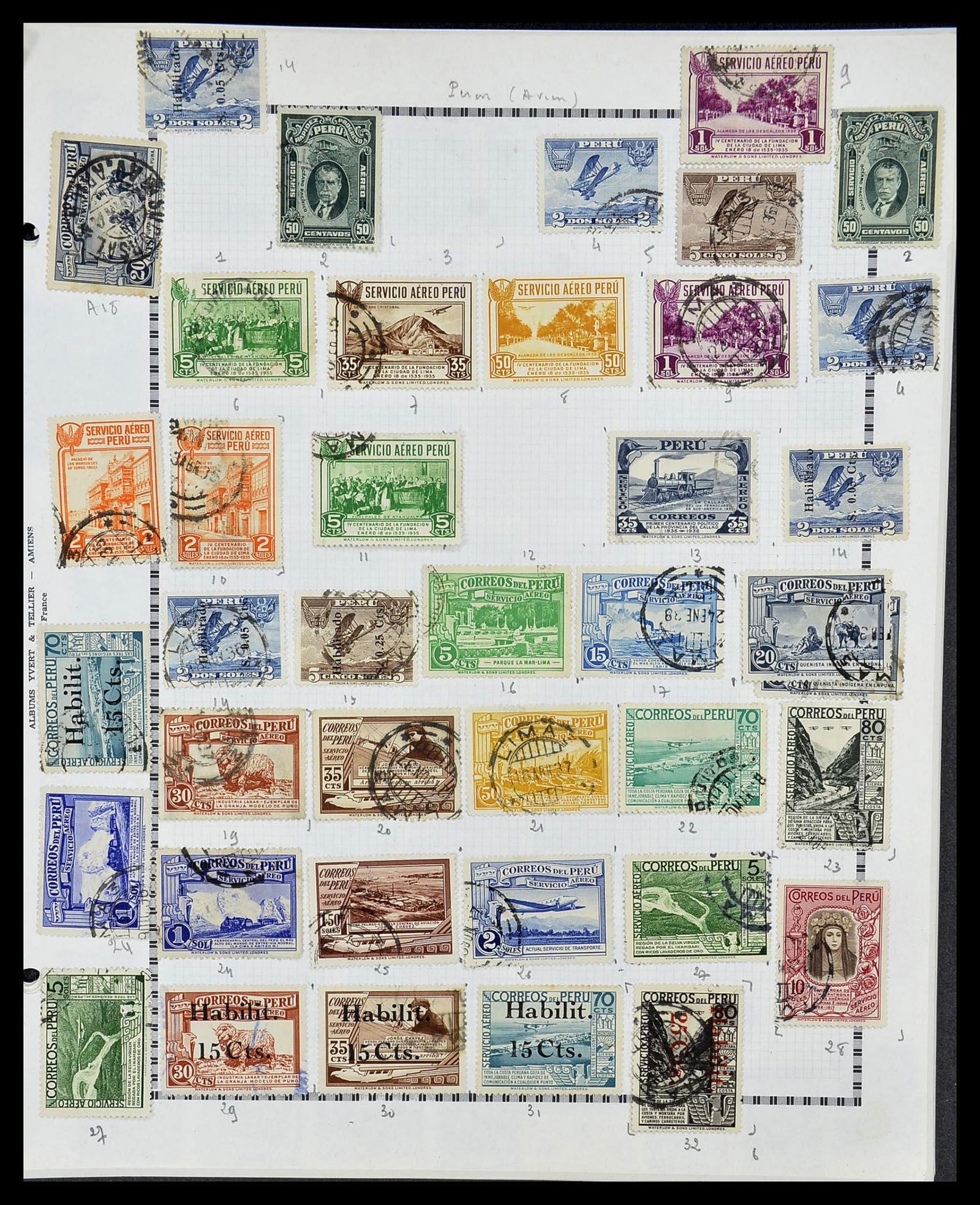 34711 037 - Postzegelverzameling 34711 Peru 1858-1978.