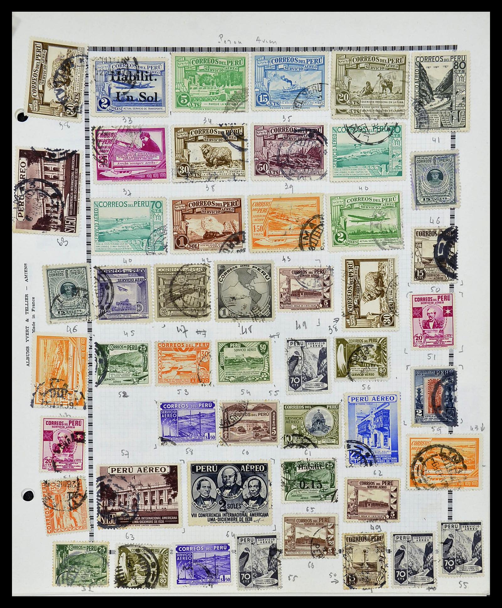 34711 038 - Postzegelverzameling 34711 Peru 1858-1978.