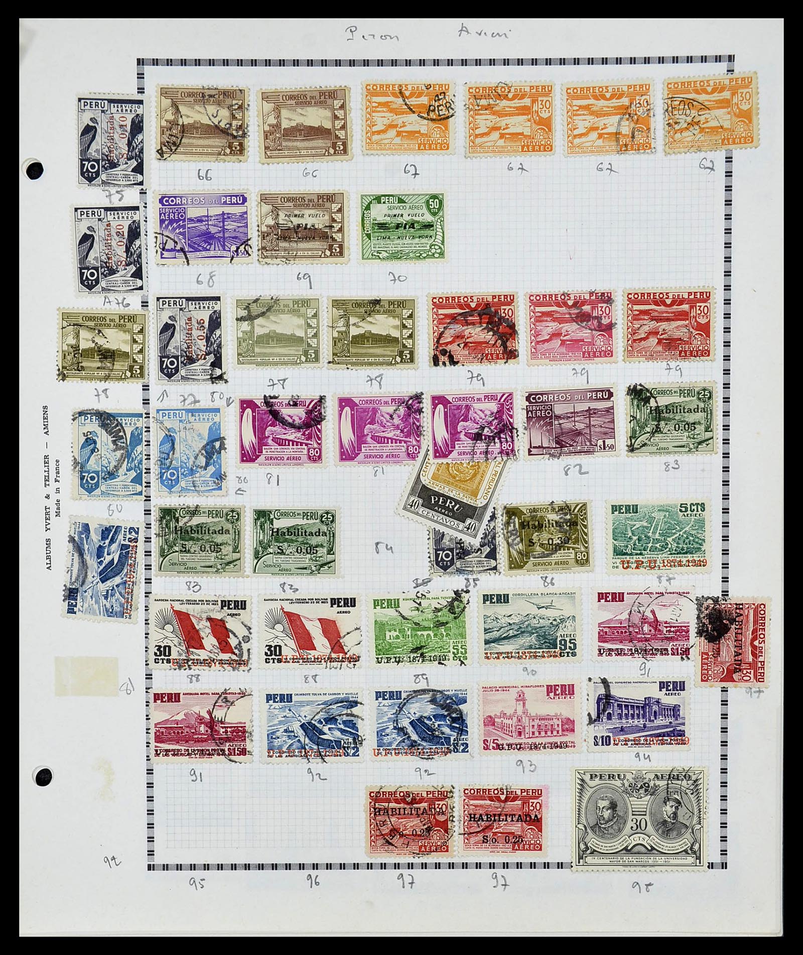 34711 039 - Postzegelverzameling 34711 Peru 1858-1978.