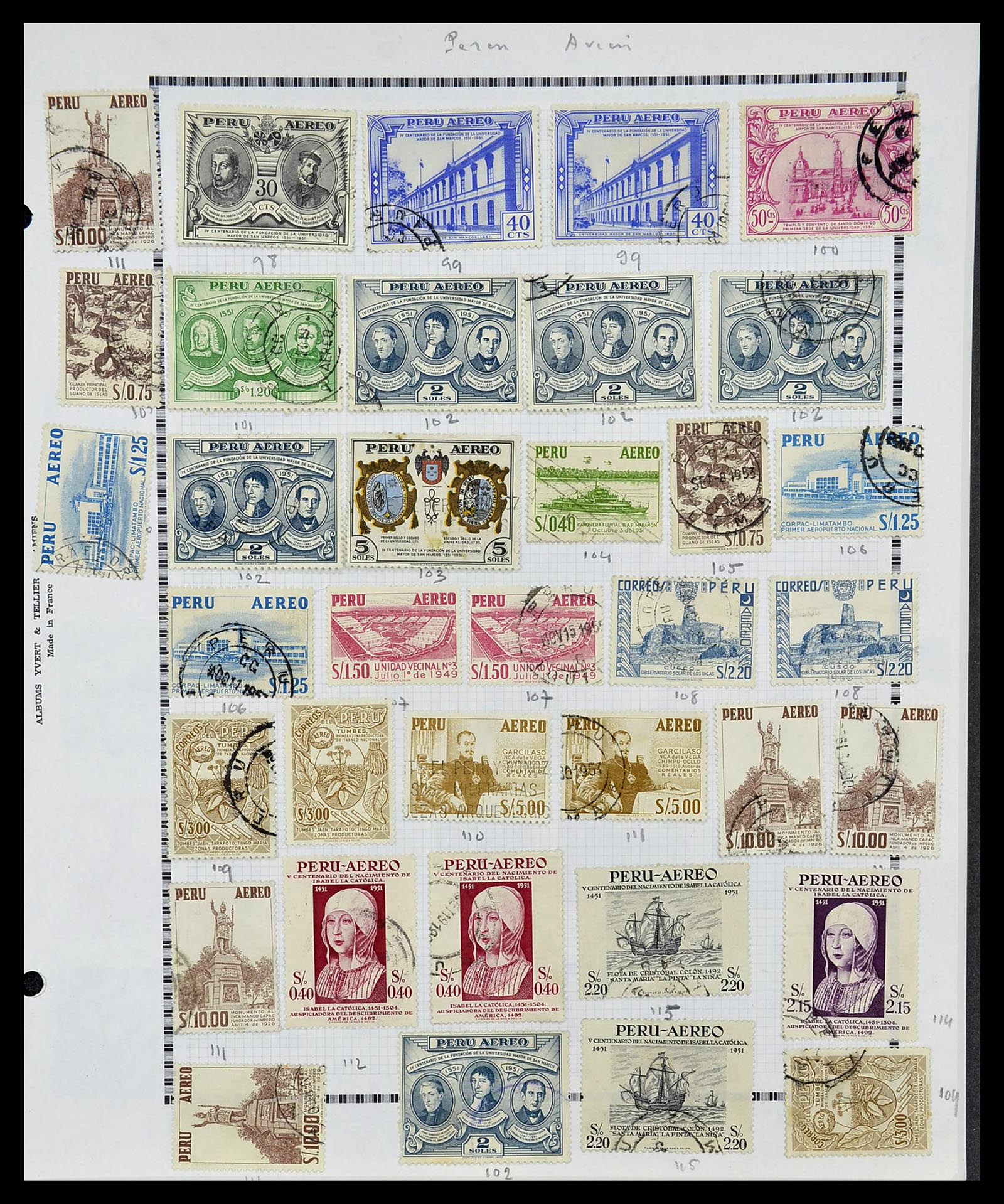 34711 041 - Postzegelverzameling 34711 Peru 1858-1978.