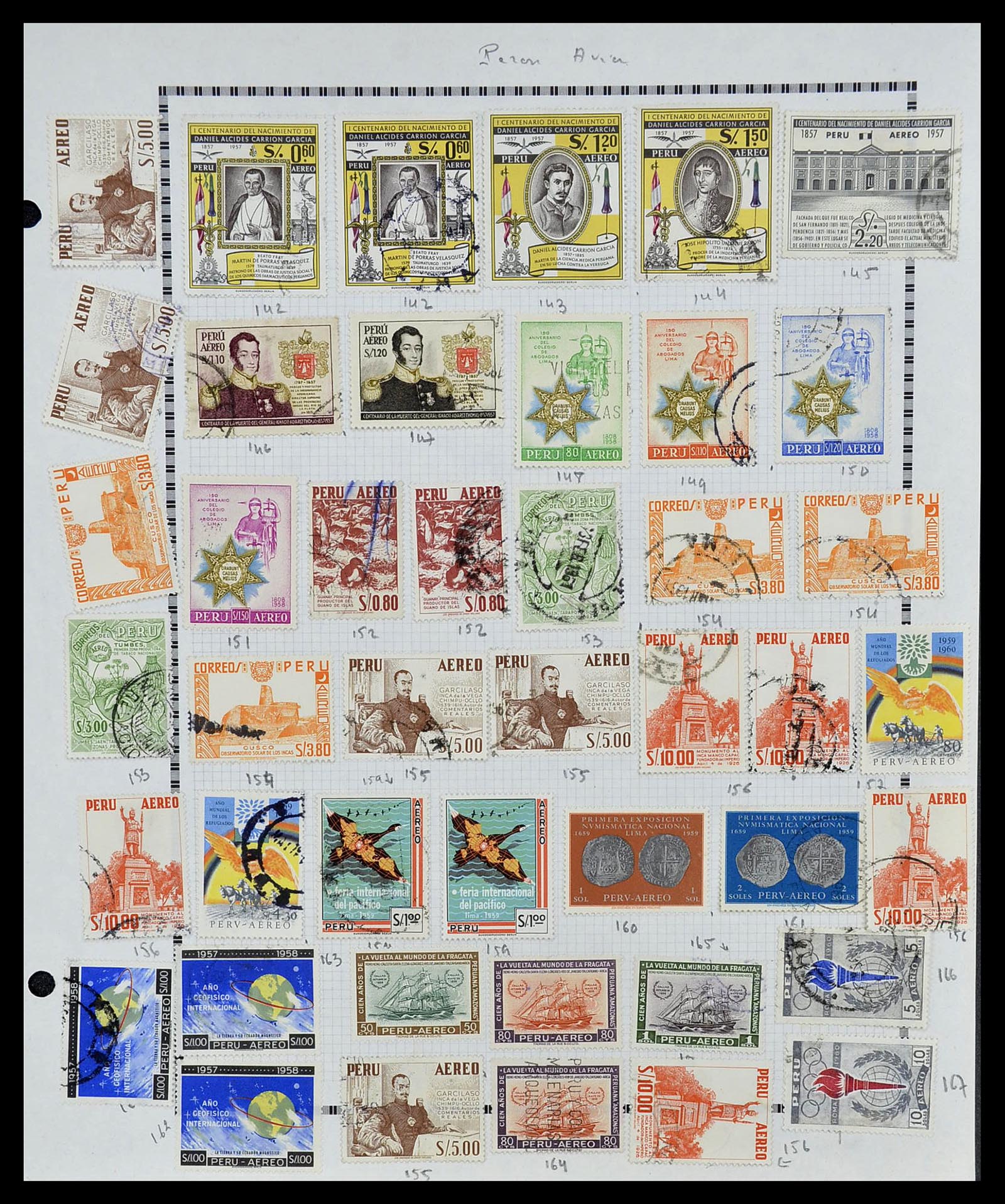 34711 042 - Postzegelverzameling 34711 Peru 1858-1978.