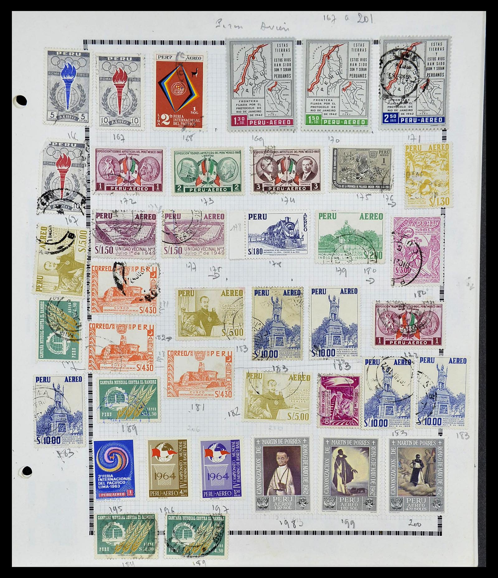 34711 043 - Postzegelverzameling 34711 Peru 1858-1978.
