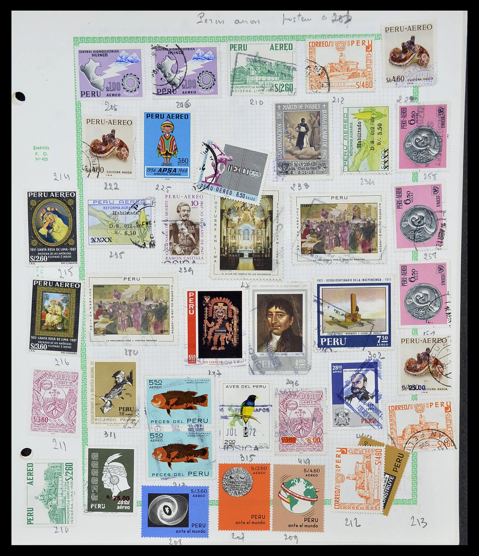 34711 044 - Postzegelverzameling 34711 Peru 1858-1978.