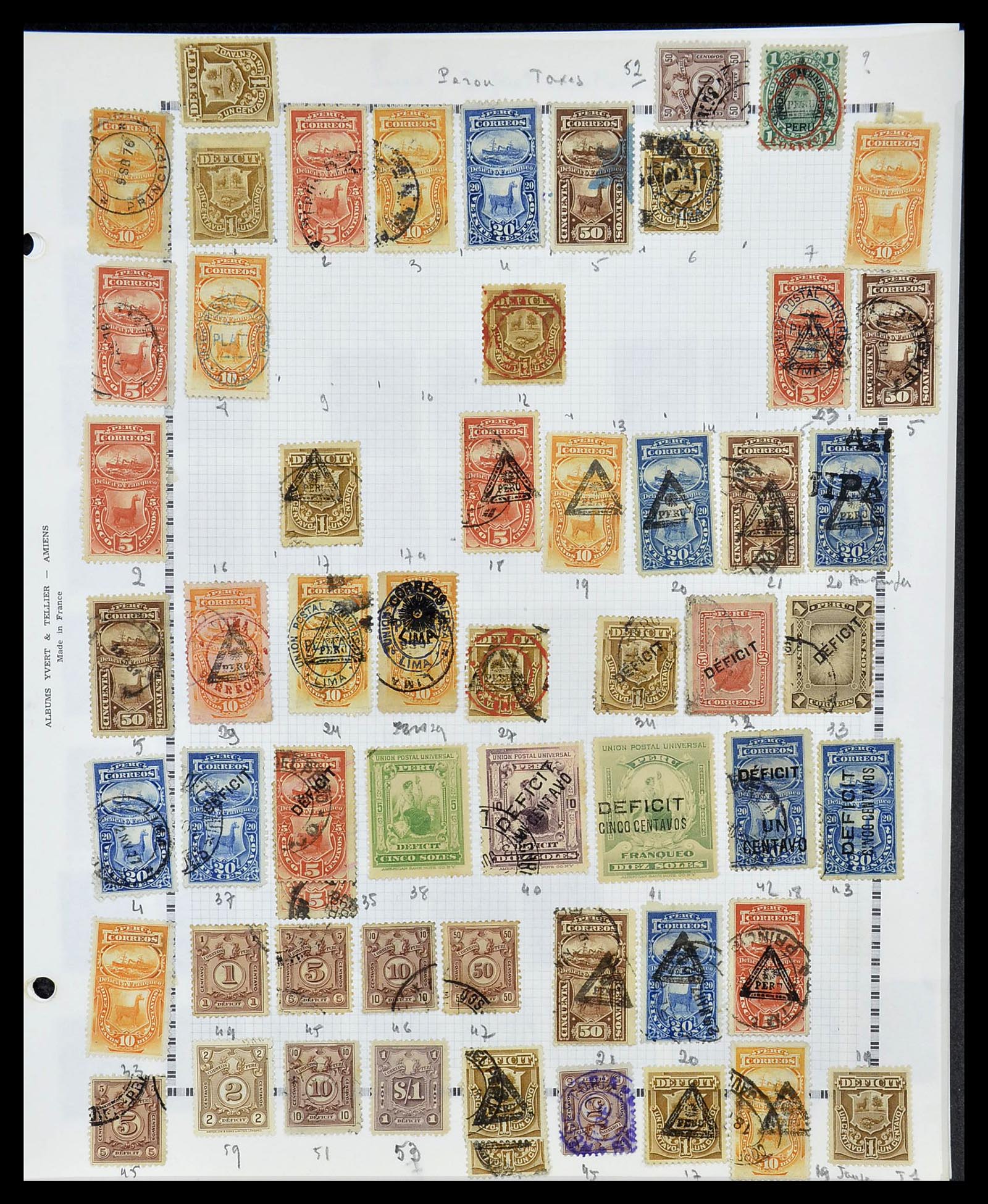 34711 046 - Postzegelverzameling 34711 Peru 1858-1978.