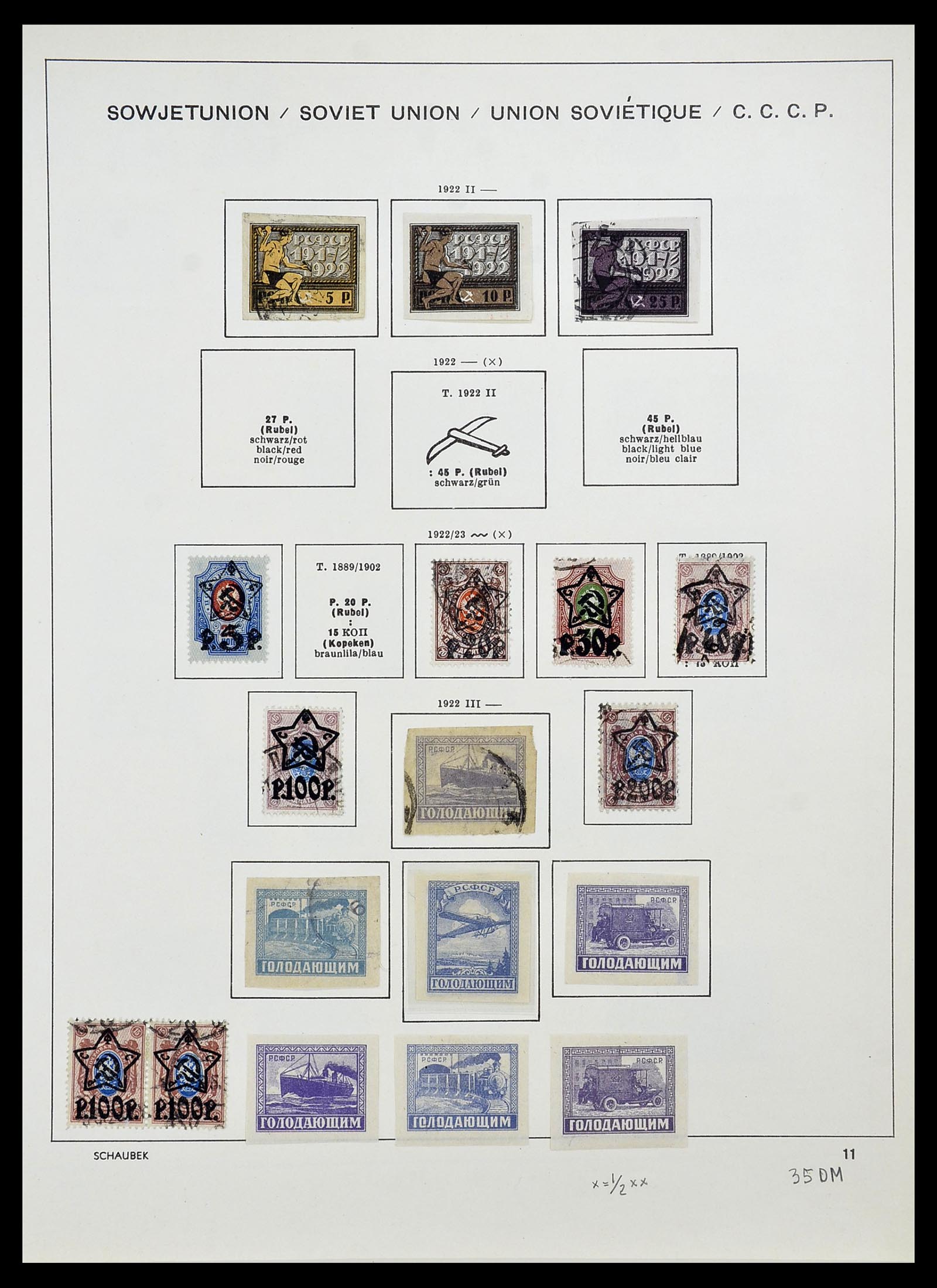 34714 026 - Postzegelverzameling 34714 Rusland 1858-1987.