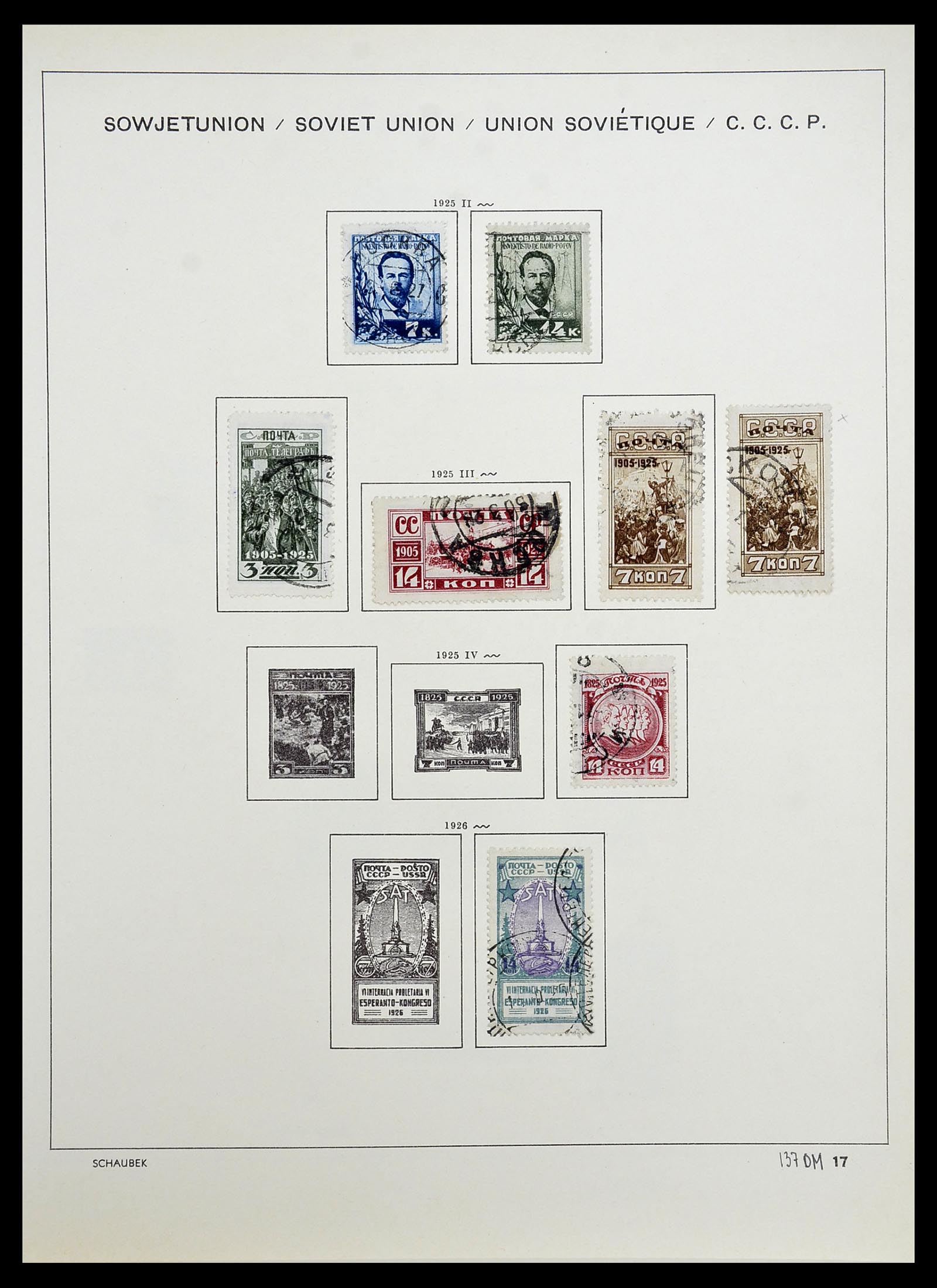 34714 040 - Postzegelverzameling 34714 Rusland 1858-1987.