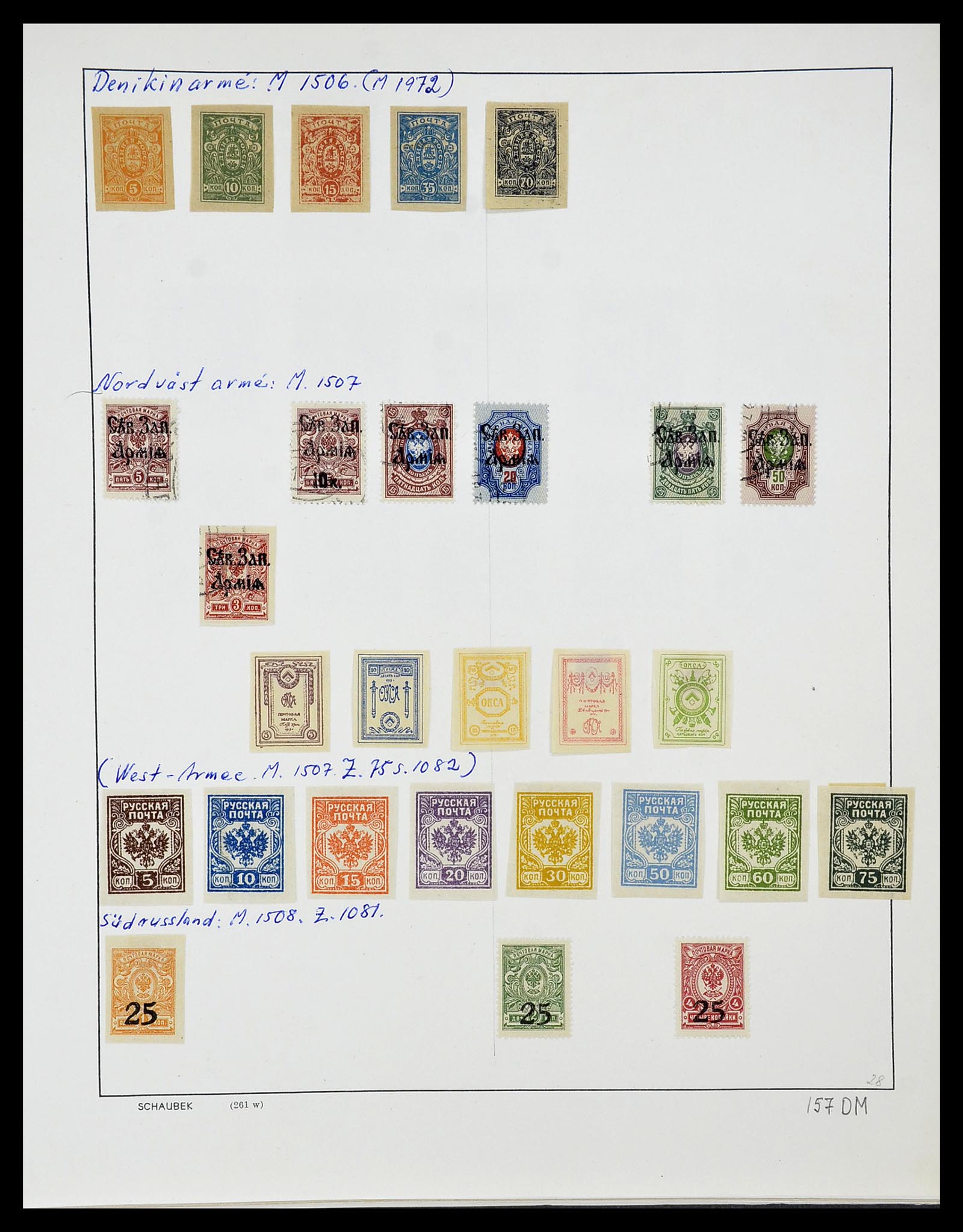 34714 444 - Postzegelverzameling 34714 Rusland 1858-1987.