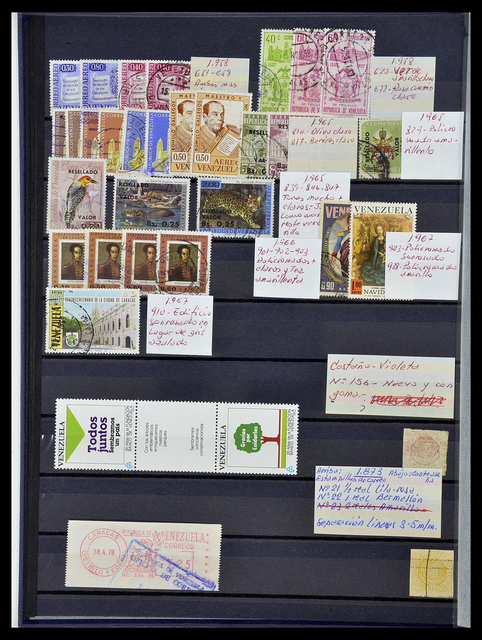 34715 025 - Postzegelverzameling 34715 Venezuela 1859-2006.