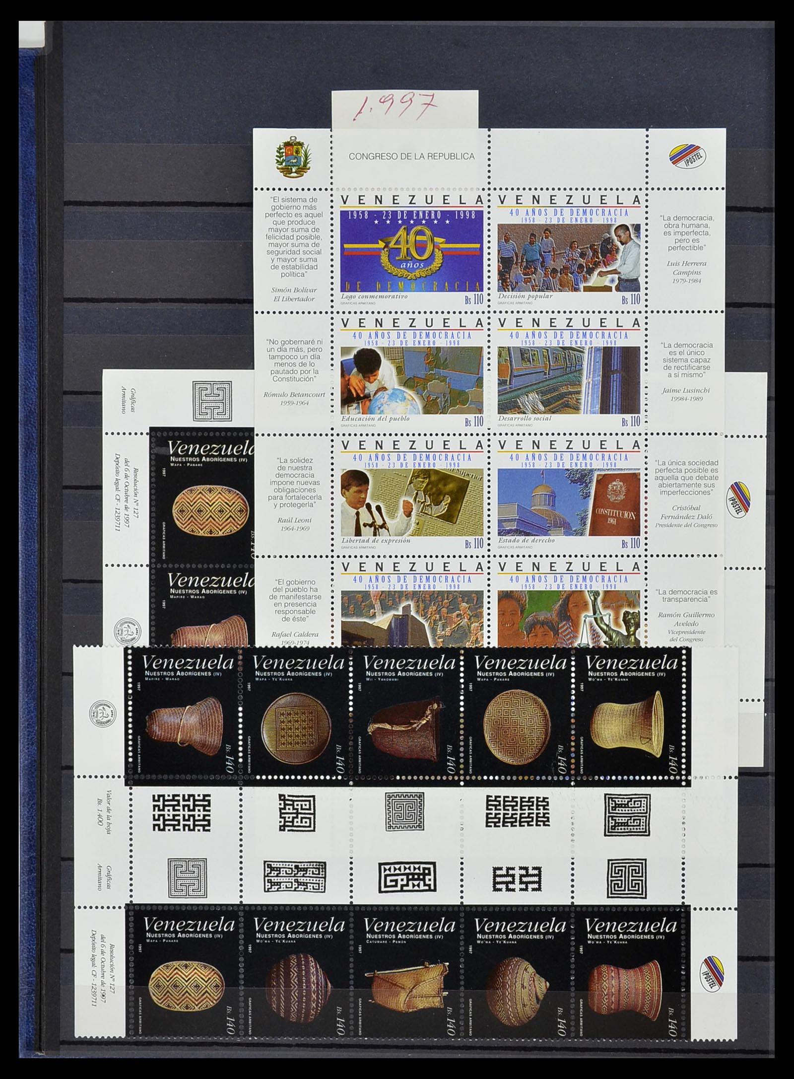 34715 076 - Postzegelverzameling 34715 Venezuela 1859-2006.