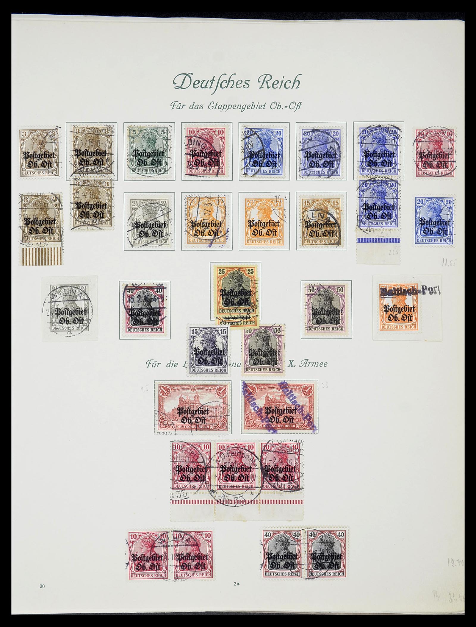 34719 007 - Postzegelverzameling 34719 Duitse bezettingen en gebieden 1914-1945.