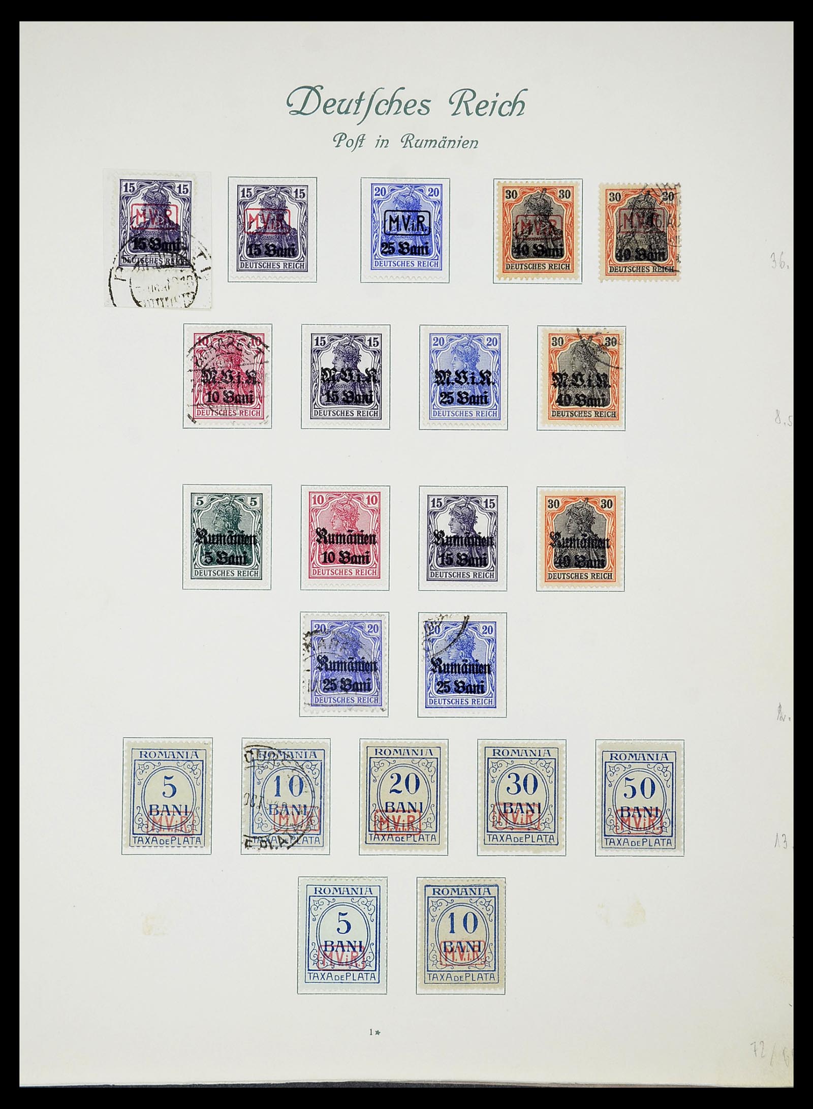 34719 008 - Postzegelverzameling 34719 Duitse bezettingen en gebieden 1914-1945.