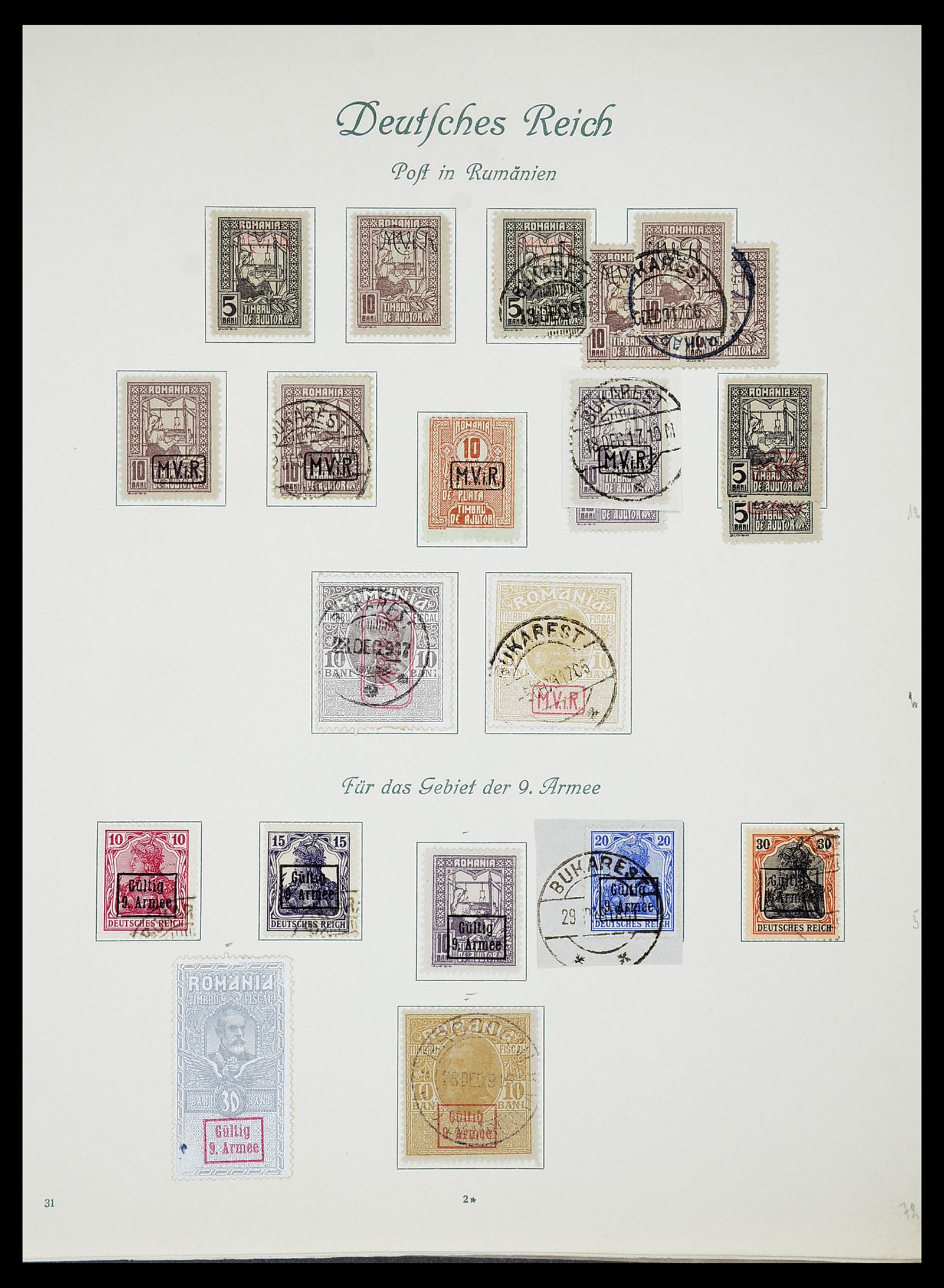 34719 009 - Postzegelverzameling 34719 Duitse bezettingen en gebieden 1914-1945.