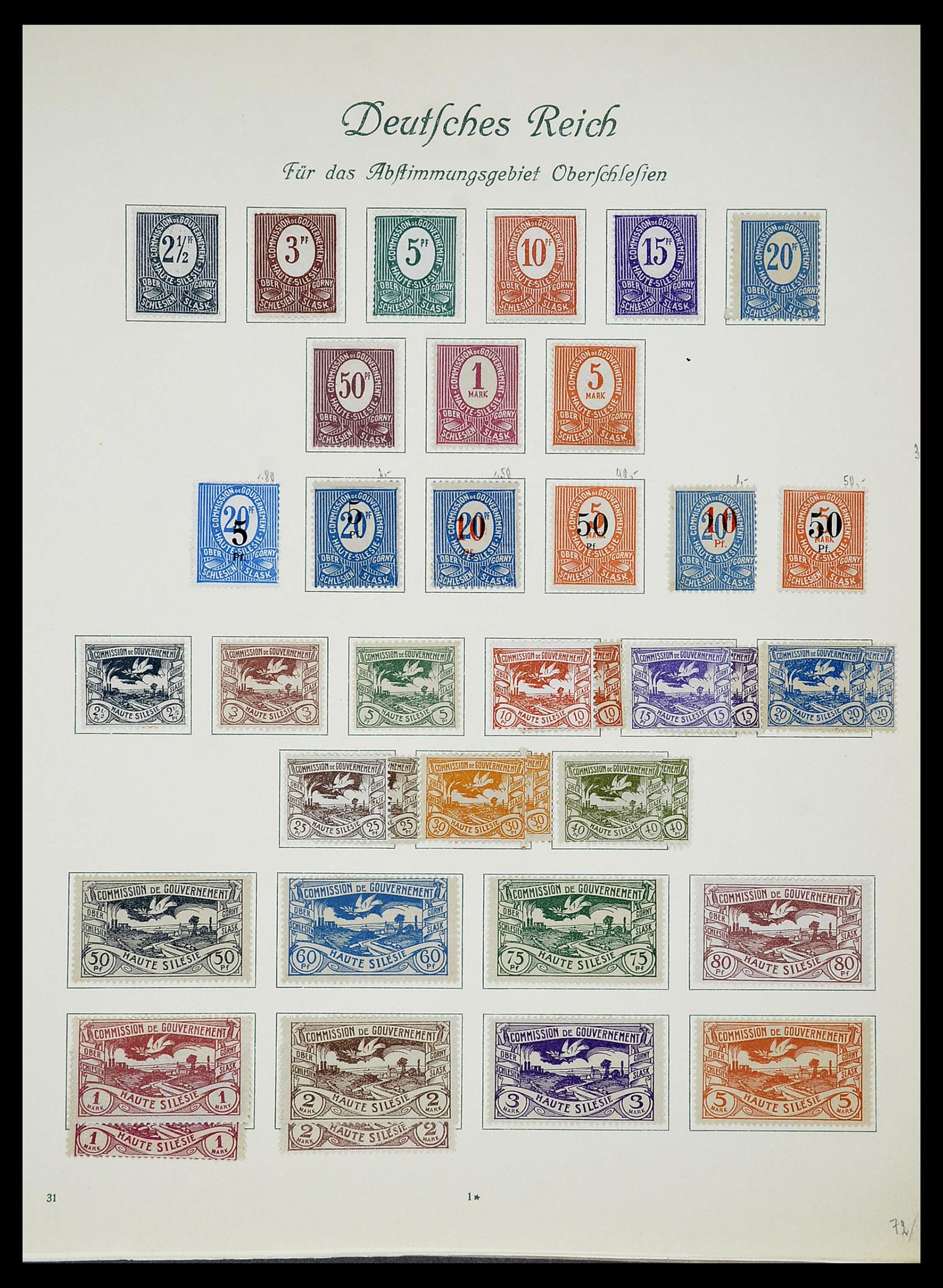 34719 012 - Postzegelverzameling 34719 Duitse bezettingen en gebieden 1914-1945.