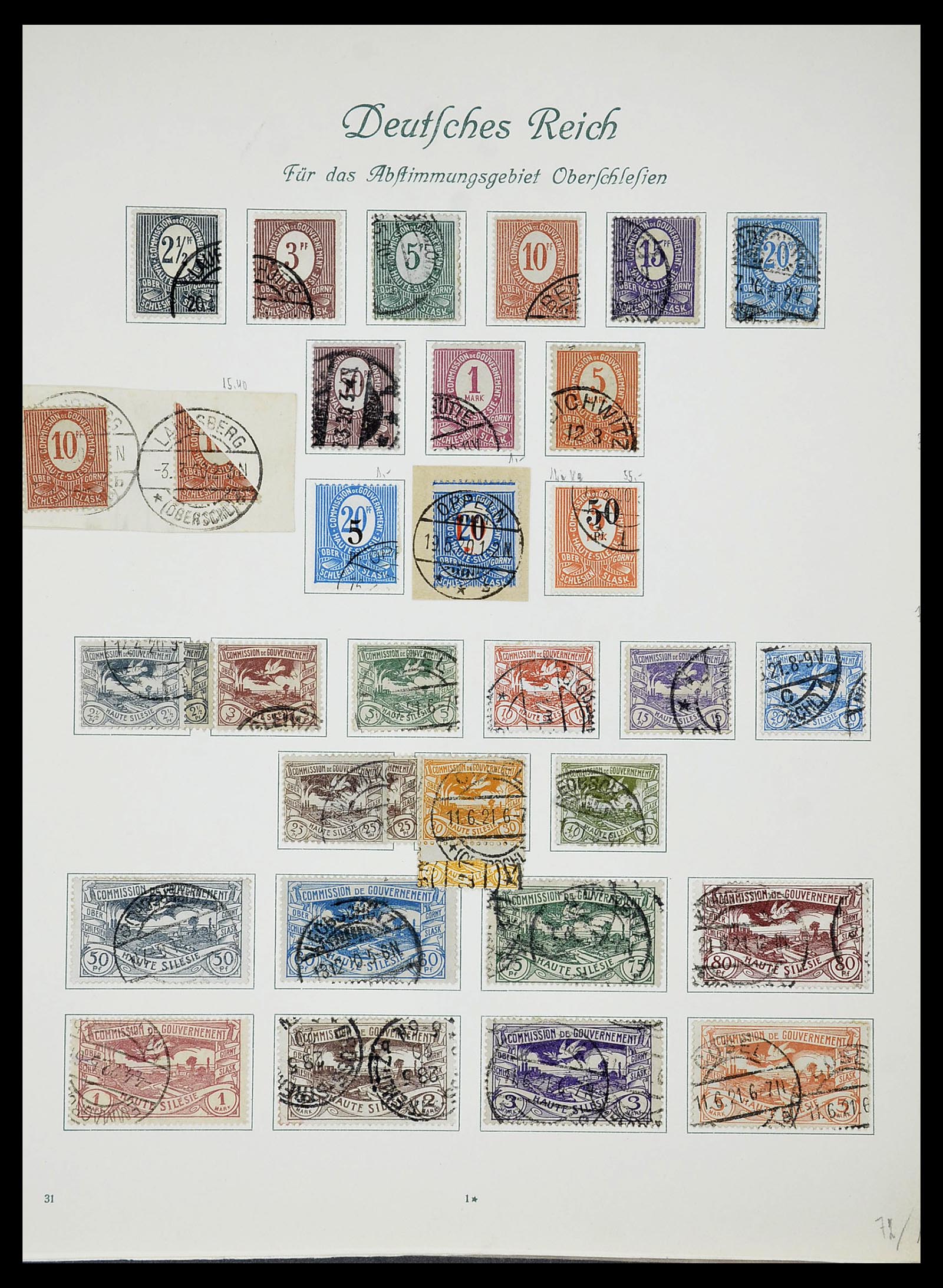 34719 013 - Postzegelverzameling 34719 Duitse bezettingen en gebieden 1914-1945.