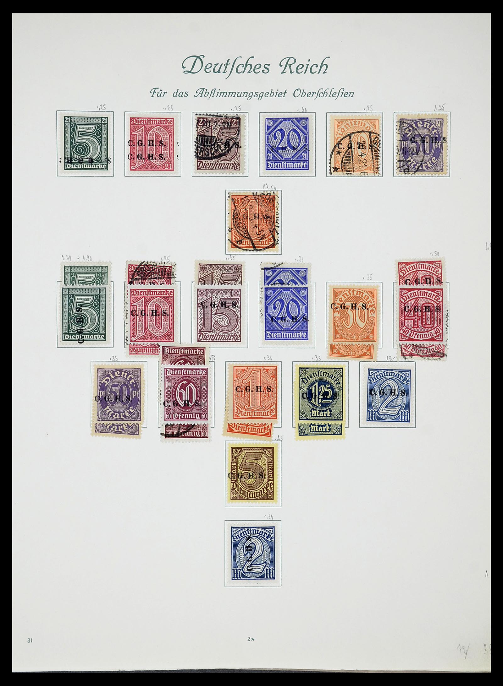 34719 014 - Postzegelverzameling 34719 Duitse bezettingen en gebieden 1914-1945.