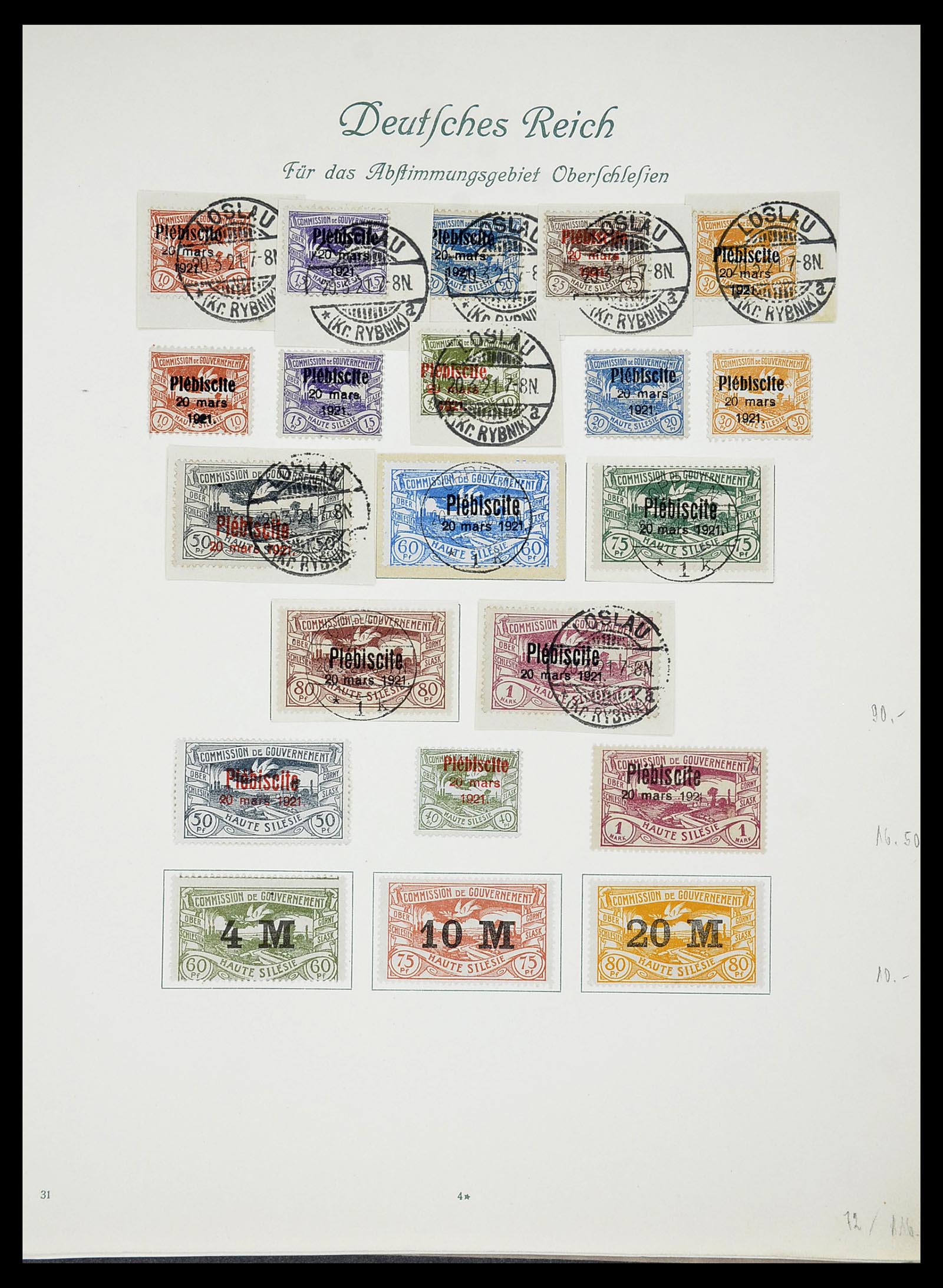 34719 016 - Postzegelverzameling 34719 Duitse bezettingen en gebieden 1914-1945.