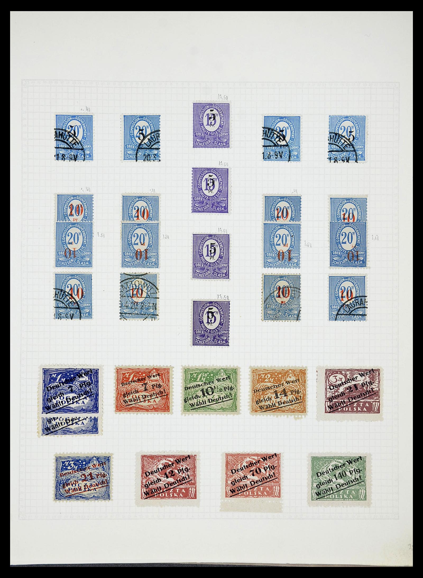 34719 018 - Postzegelverzameling 34719 Duitse bezettingen en gebieden 1914-1945.