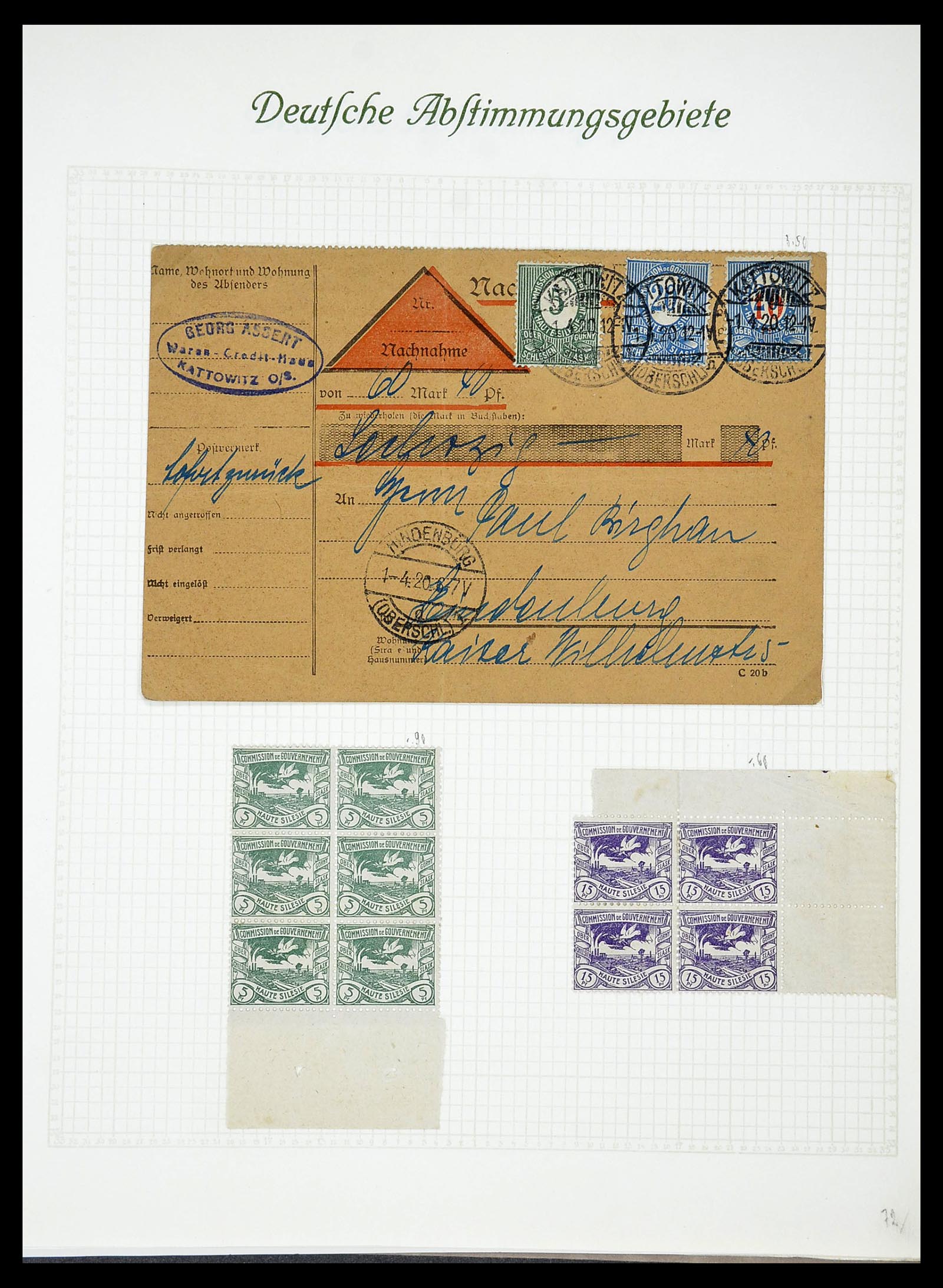 34719 019 - Postzegelverzameling 34719 Duitse bezettingen en gebieden 1914-1945.
