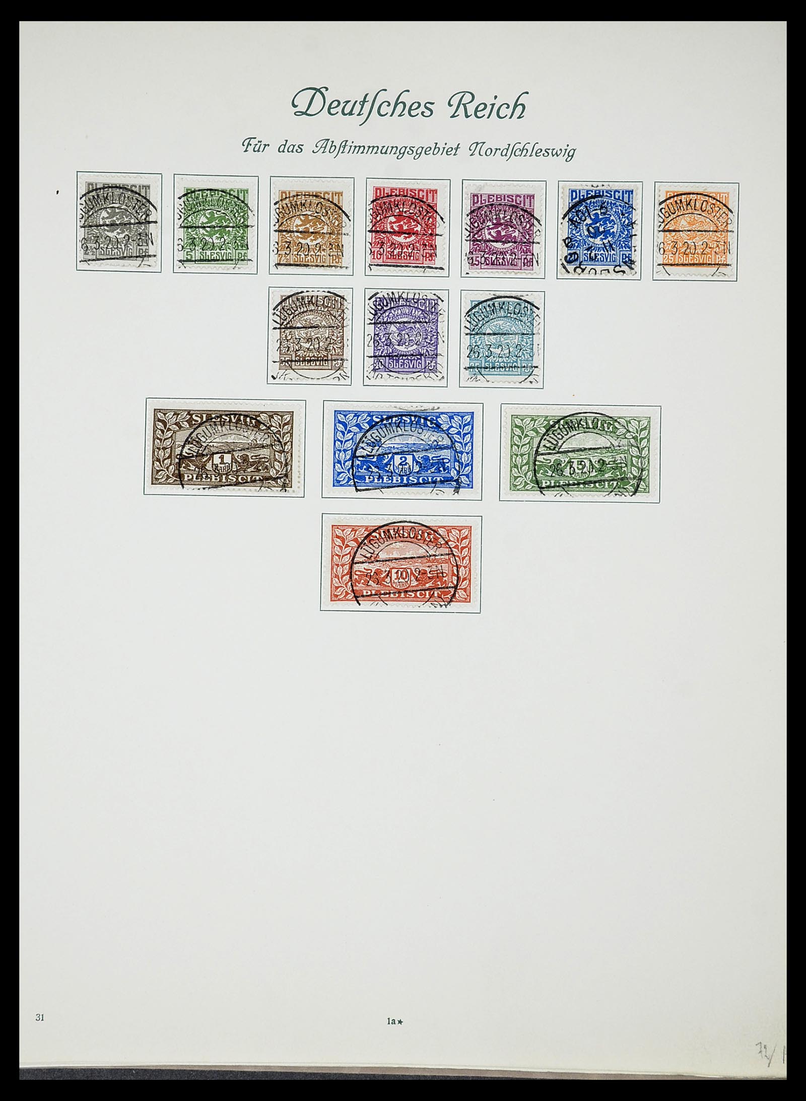 34719 021 - Postzegelverzameling 34719 Duitse bezettingen en gebieden 1914-1945.