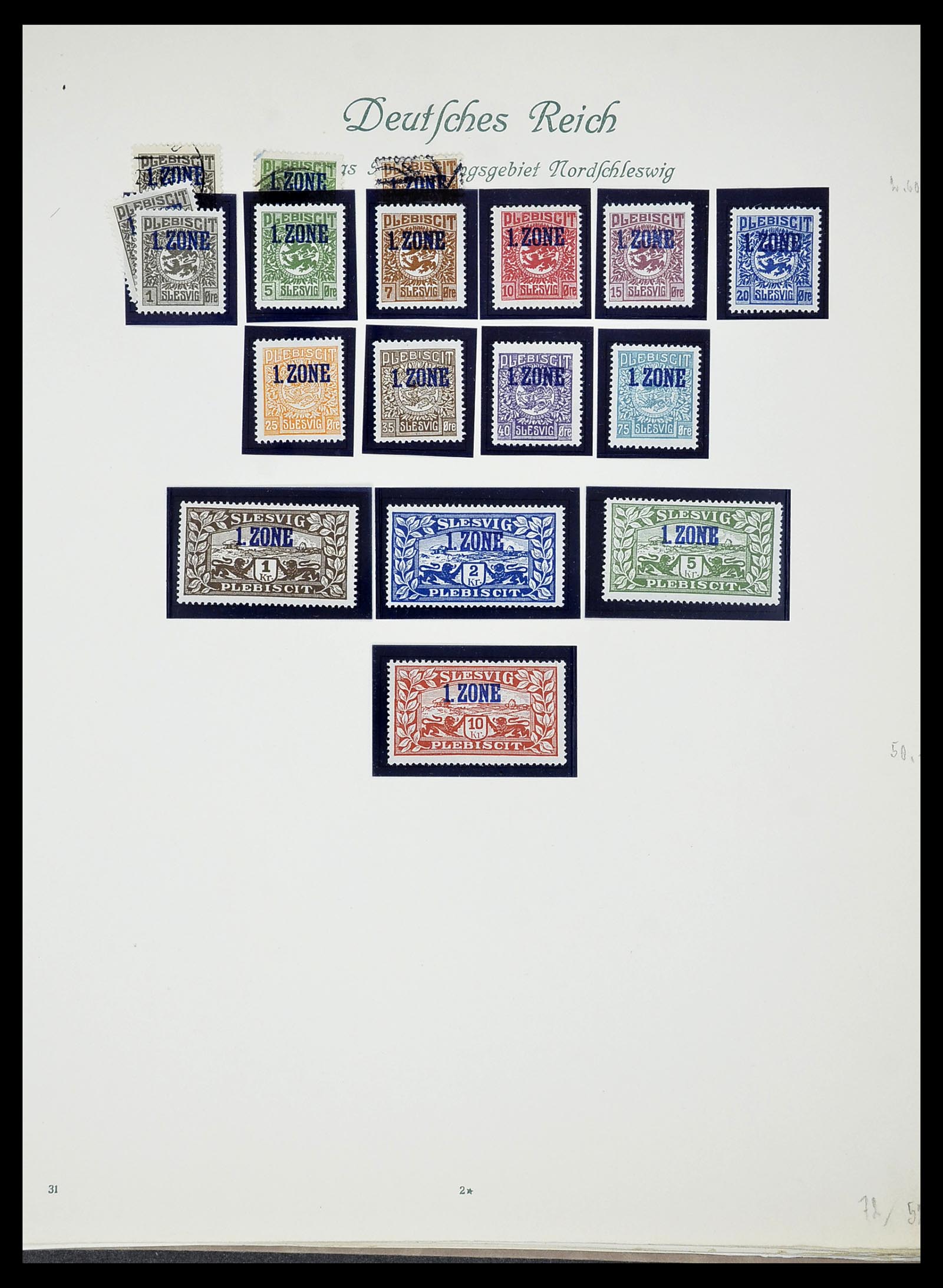 34719 022 - Postzegelverzameling 34719 Duitse bezettingen en gebieden 1914-1945.